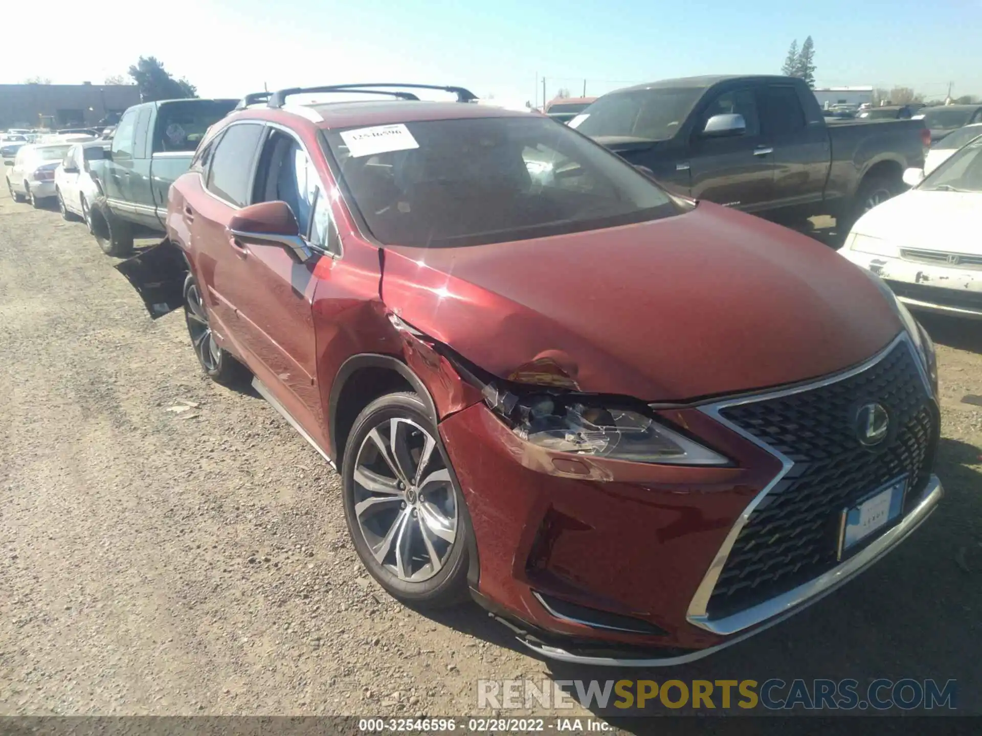 1 Photograph of a damaged car 2T2HGMDA2NC079608 LEXUS RX 2022