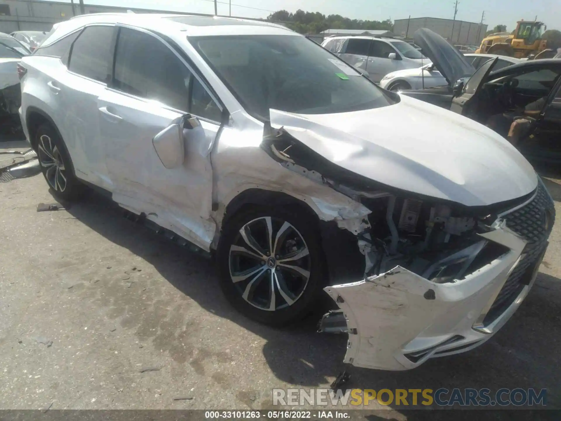 1 Photograph of a damaged car 2T2HGMDA5NC073818 LEXUS RX 2022