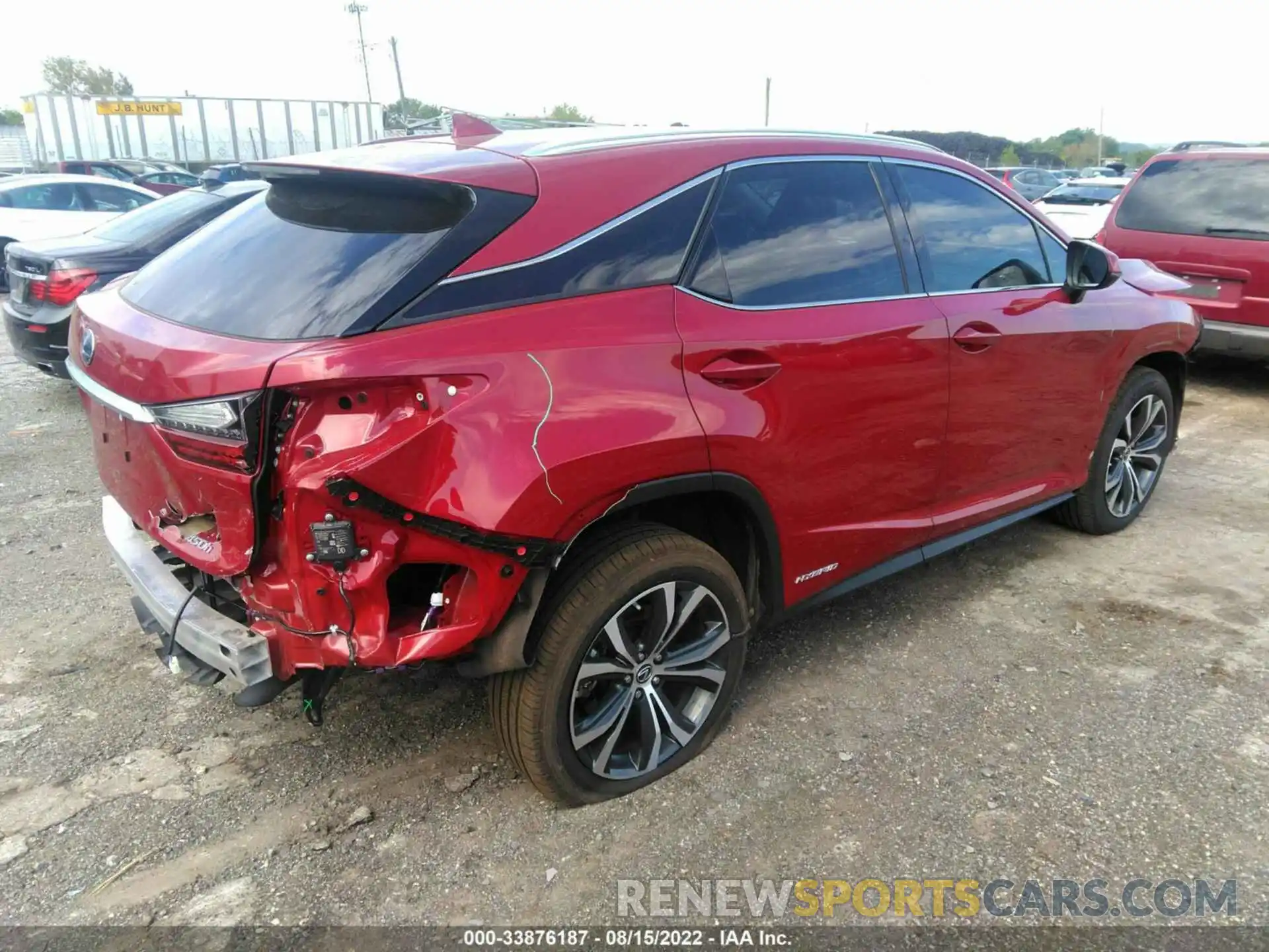 4 Фотография поврежденного автомобиля 2T2HGMDA6NC073553 LEXUS RX 2022