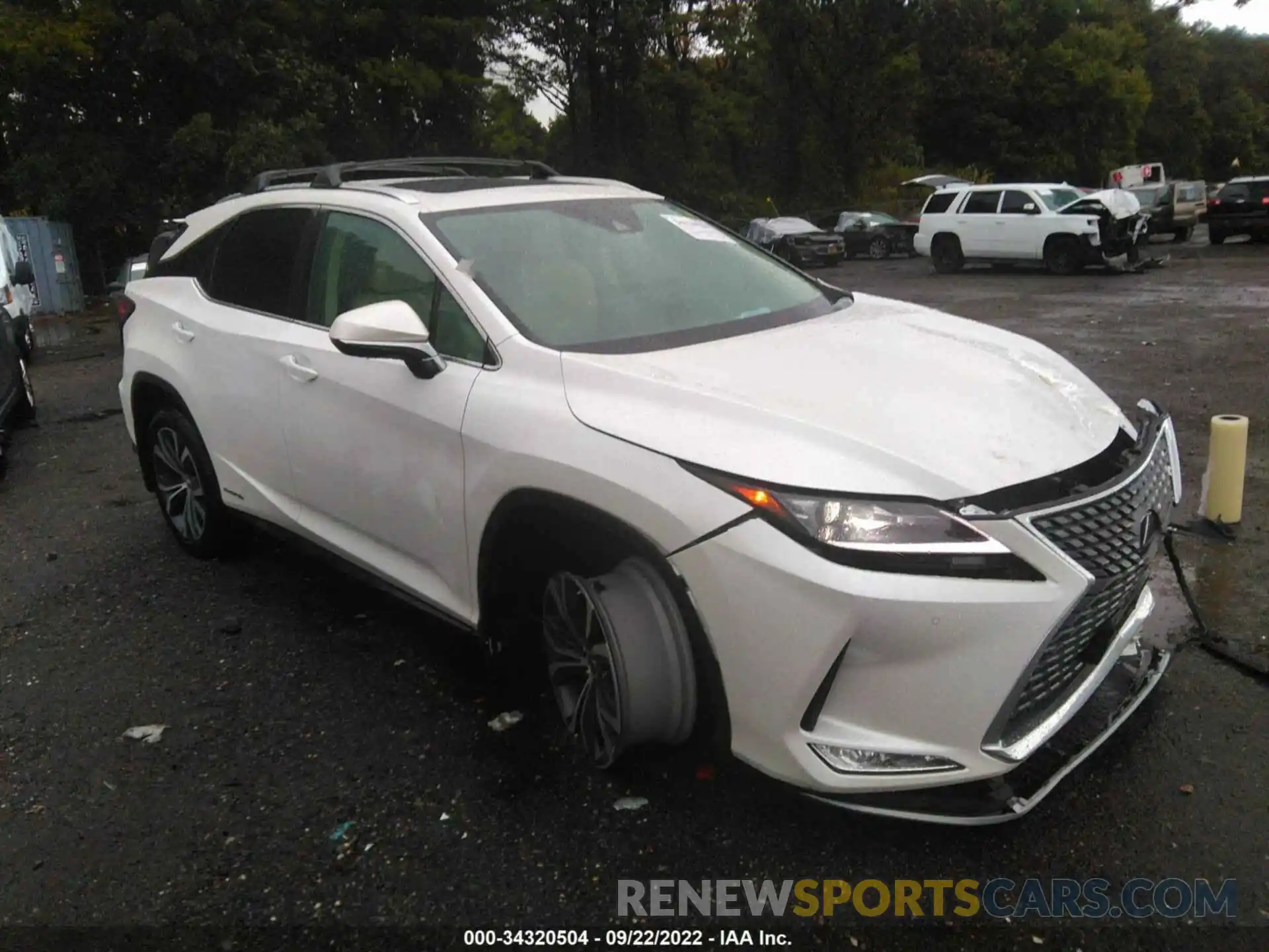 1 Photograph of a damaged car 2T2HGMDA6NC081412 LEXUS RX 2022