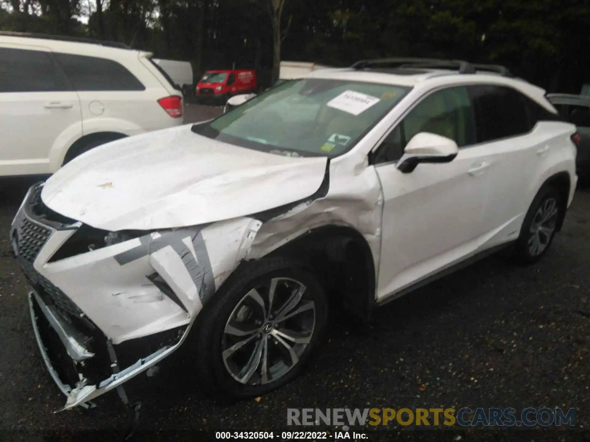 2 Photograph of a damaged car 2T2HGMDA6NC081412 LEXUS RX 2022