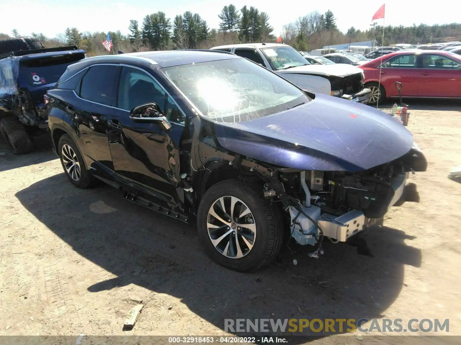 1 Photograph of a damaged car 2T2HGMDA7NC077109 LEXUS RX 2022