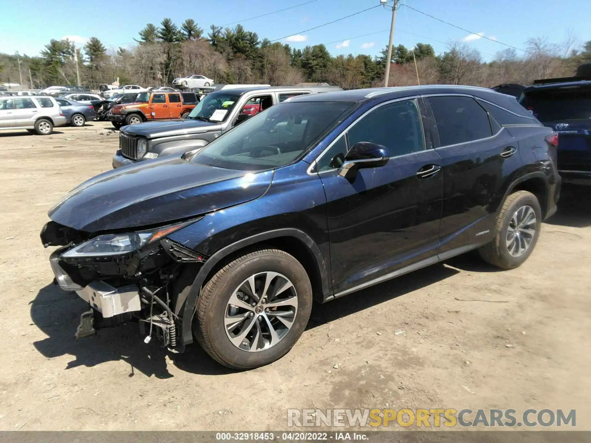 2 Photograph of a damaged car 2T2HGMDA7NC077109 LEXUS RX 2022