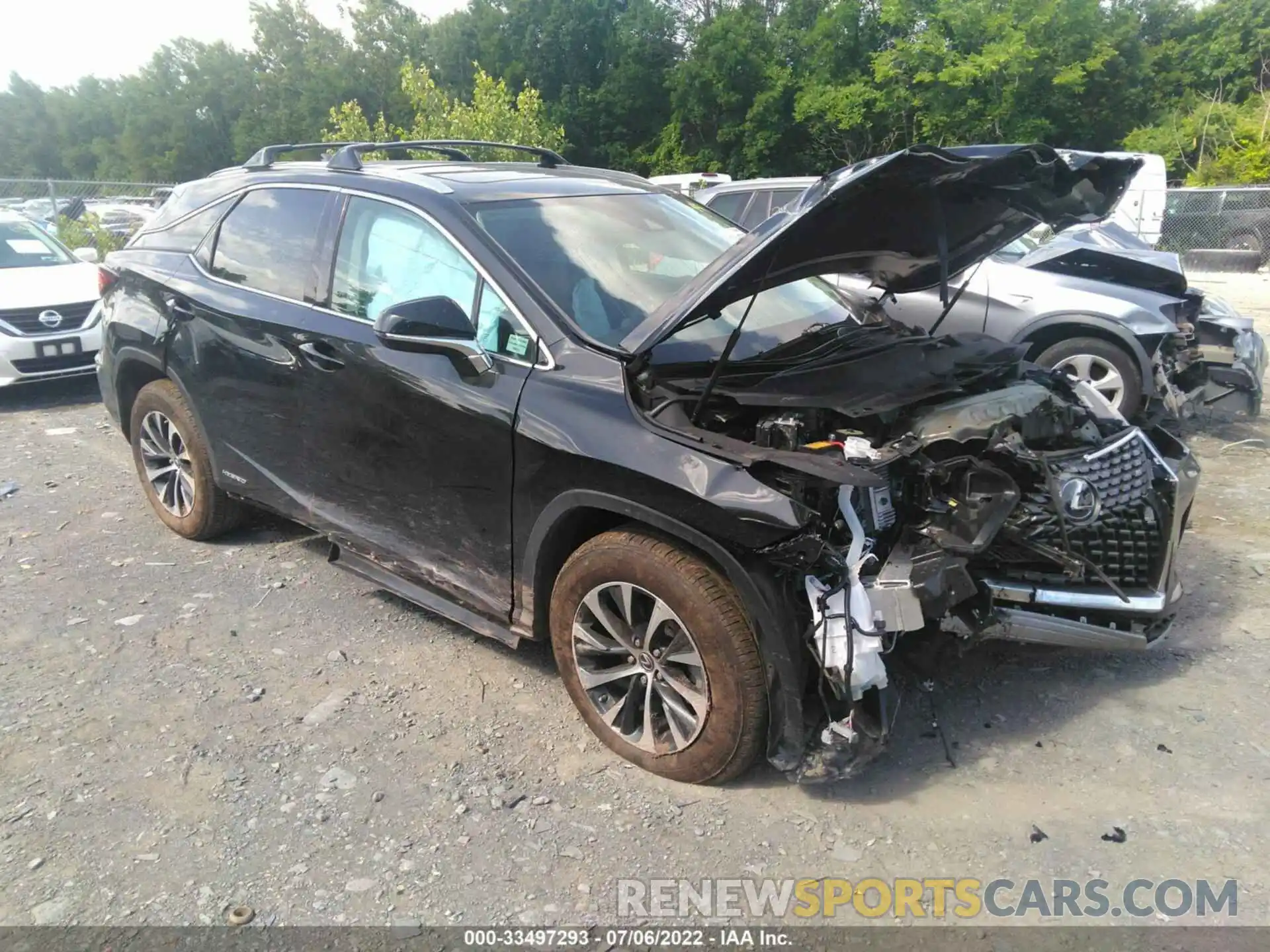 1 Photograph of a damaged car 2T2HGMDA7NC078356 LEXUS RX 2022