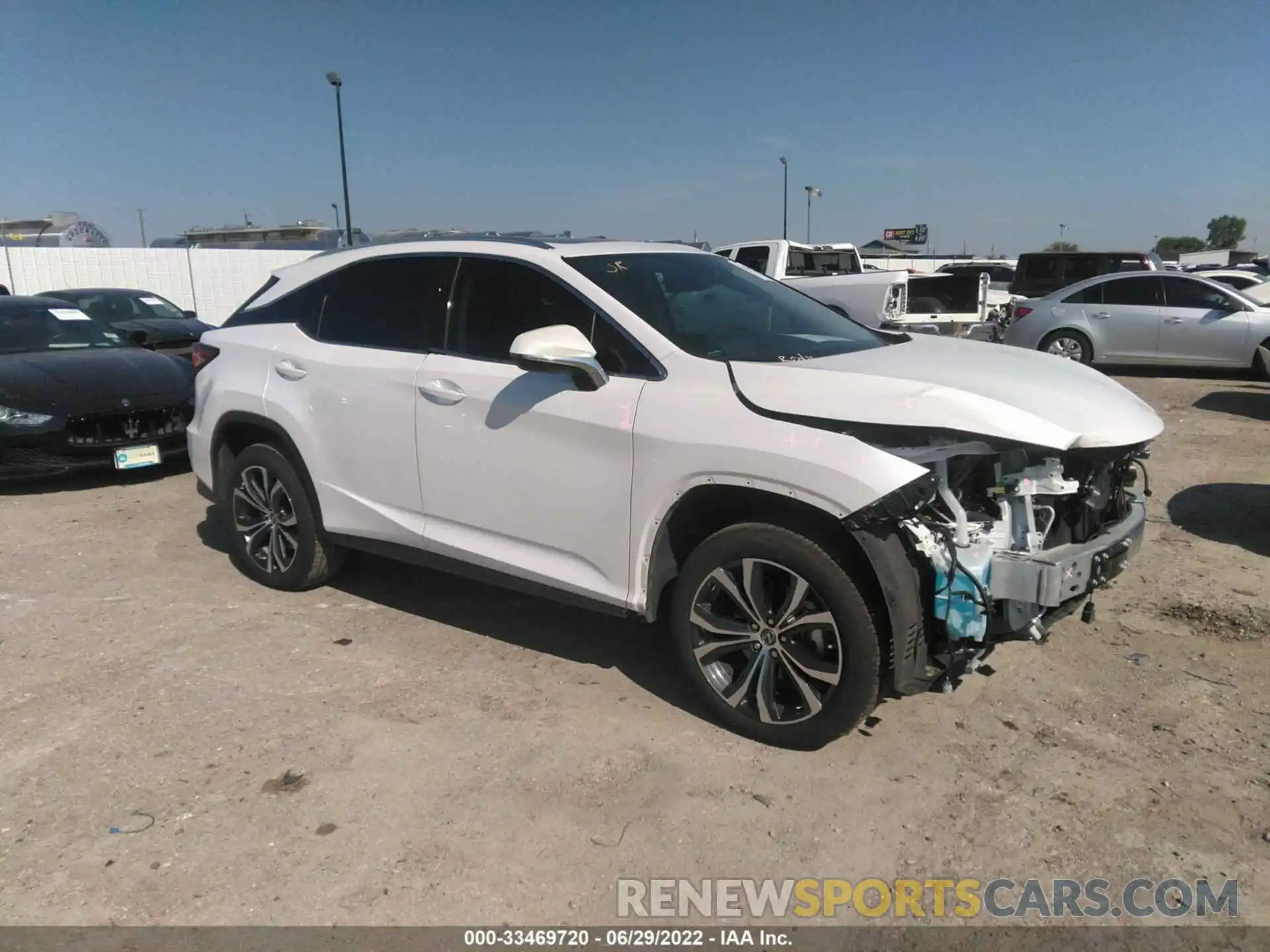 1 Photograph of a damaged car 2T2HZMAA1NC225916 LEXUS RX 2022