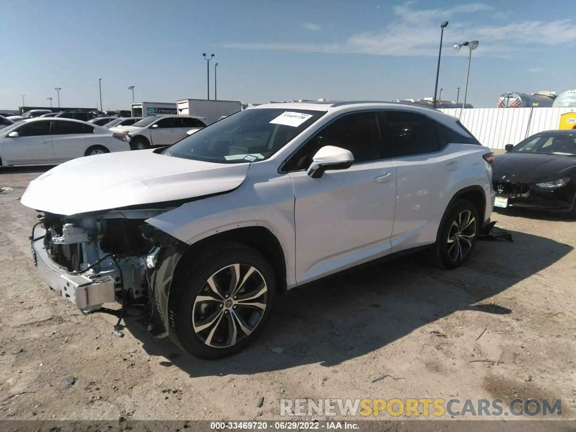 2 Photograph of a damaged car 2T2HZMAA1NC225916 LEXUS RX 2022