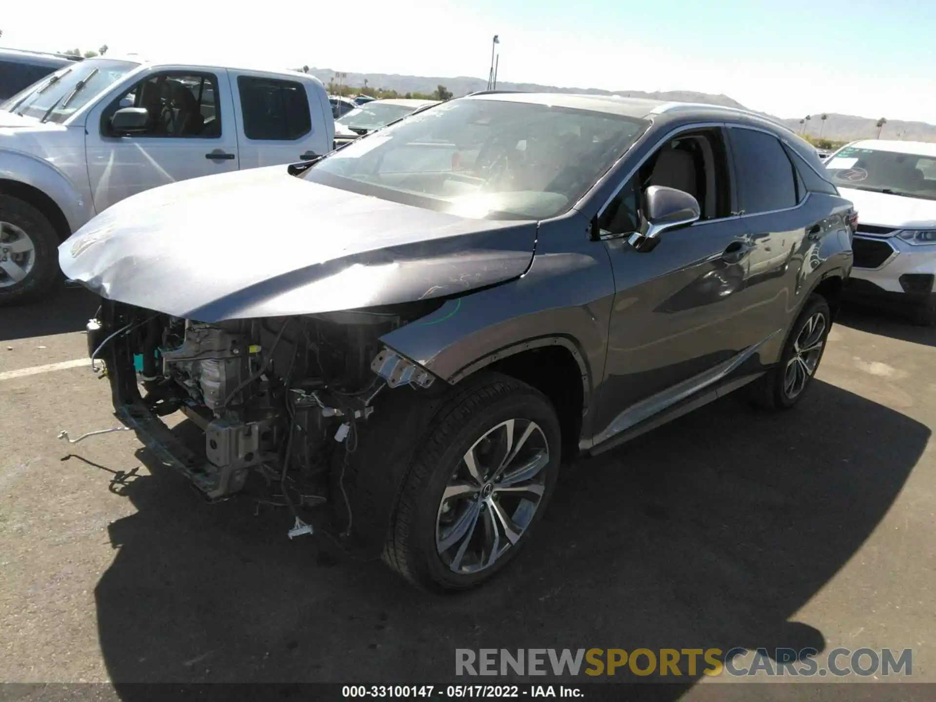 2 Photograph of a damaged car 2T2HZMAA2NC240523 LEXUS RX 2022