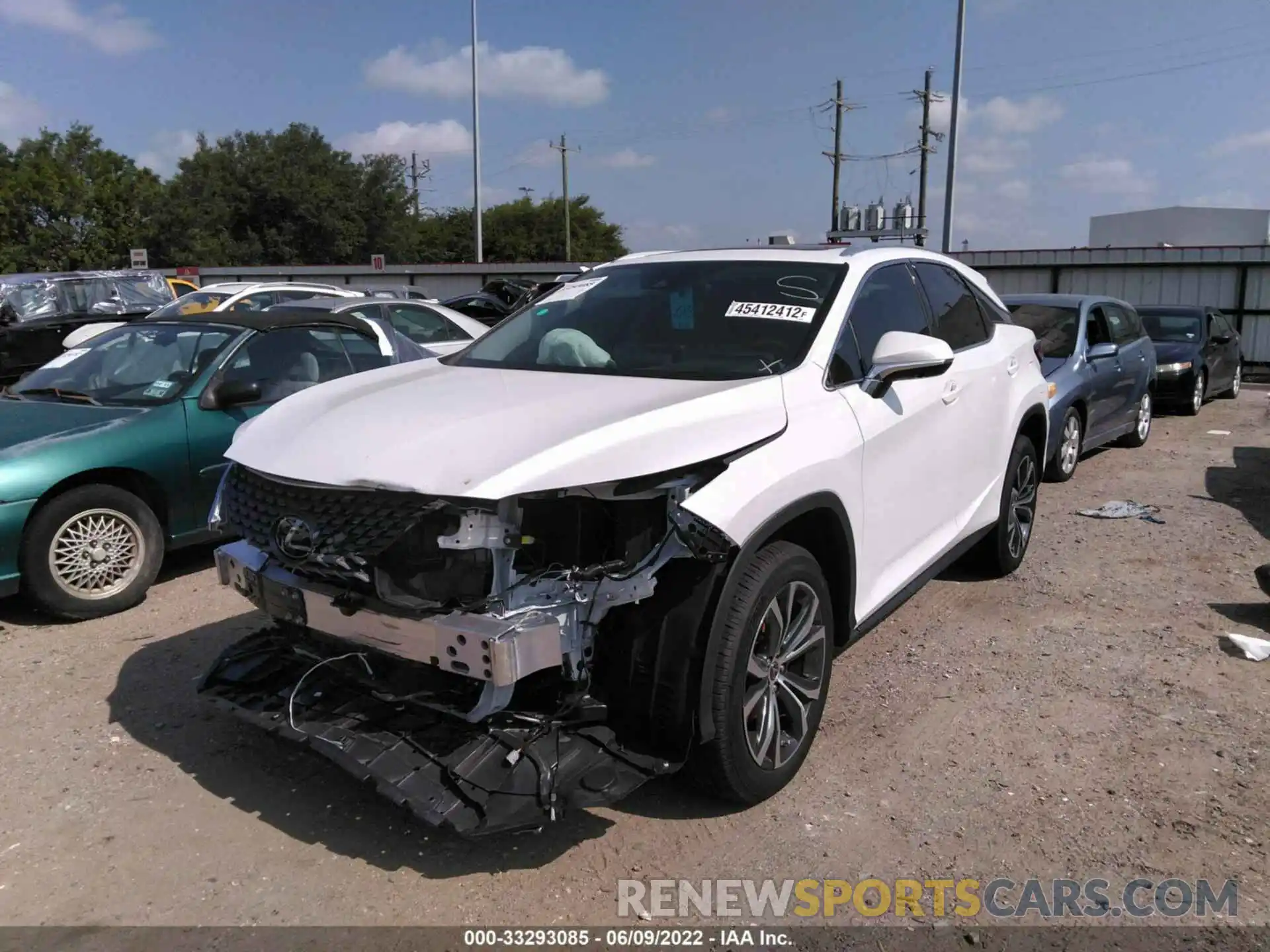 2 Photograph of a damaged car 2T2HZMAA3NC242636 LEXUS RX 2022