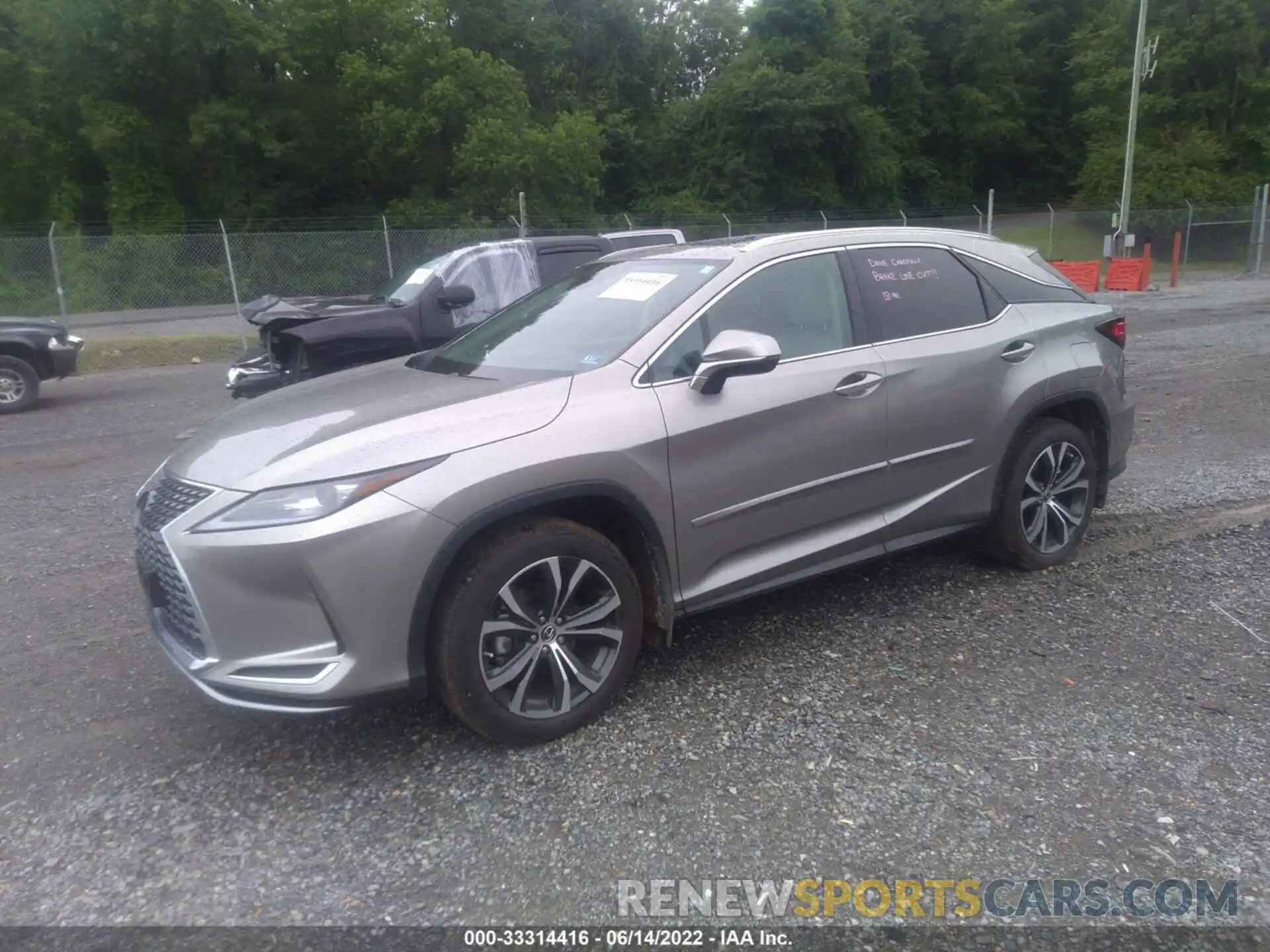 2 Photograph of a damaged car 2T2HZMAA6NC232702 LEXUS RX 2022