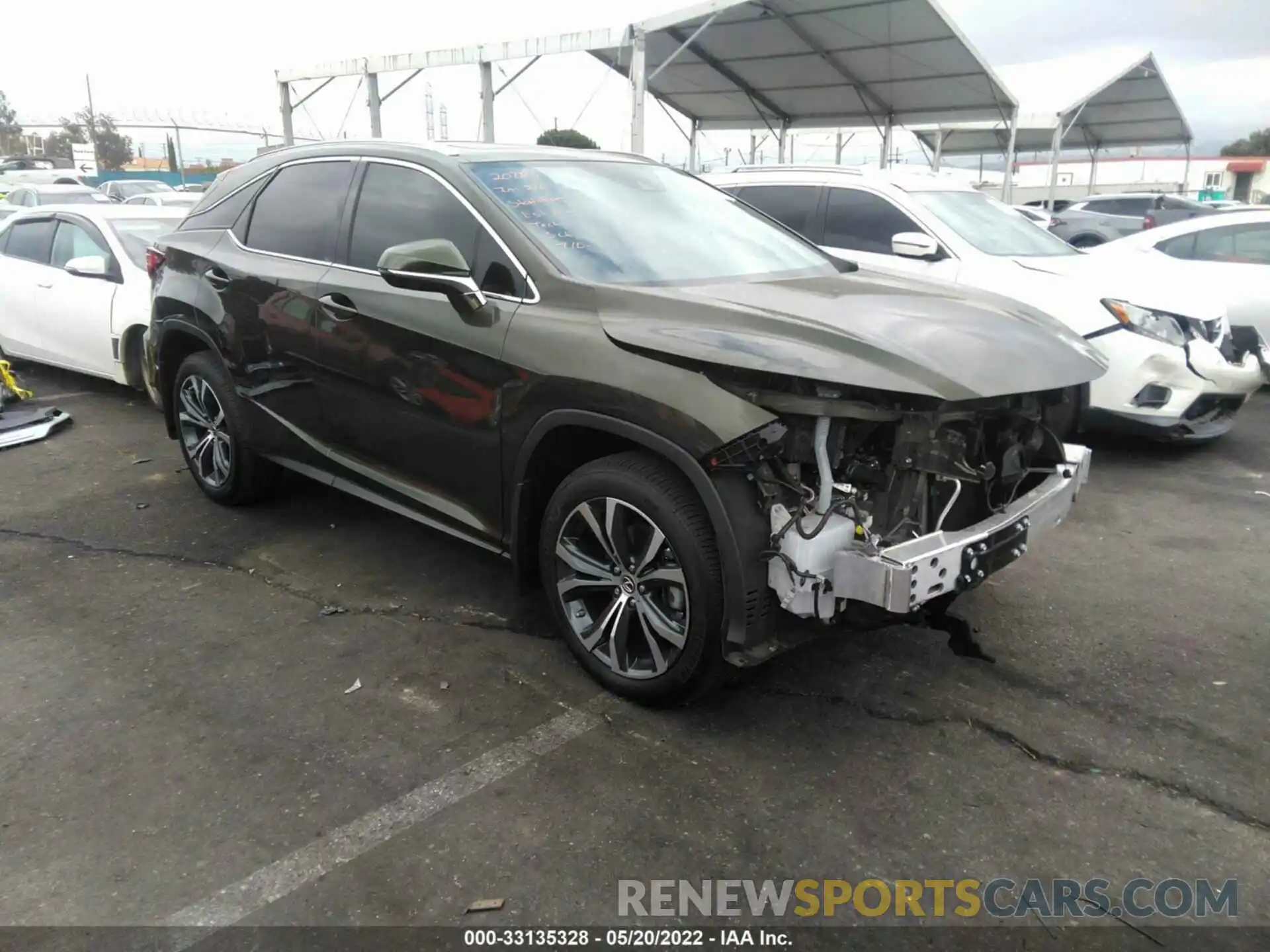 1 Photograph of a damaged car 2T2HZMAAXNC226188 LEXUS RX 2022