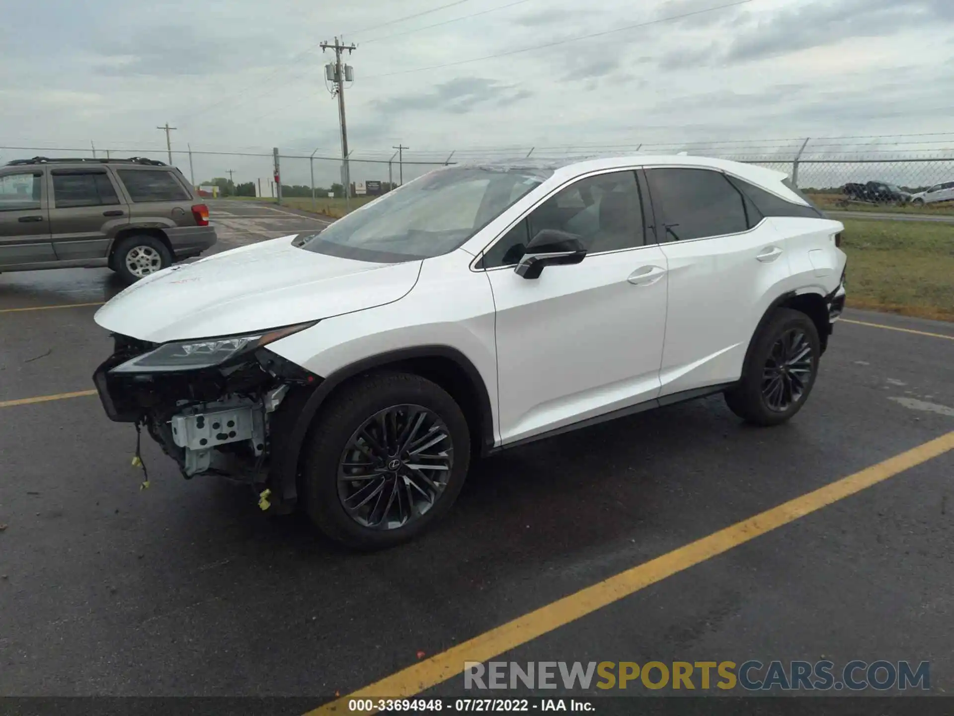 2 Photograph of a damaged car 2T2HZMDA0NC313433 LEXUS RX 2022