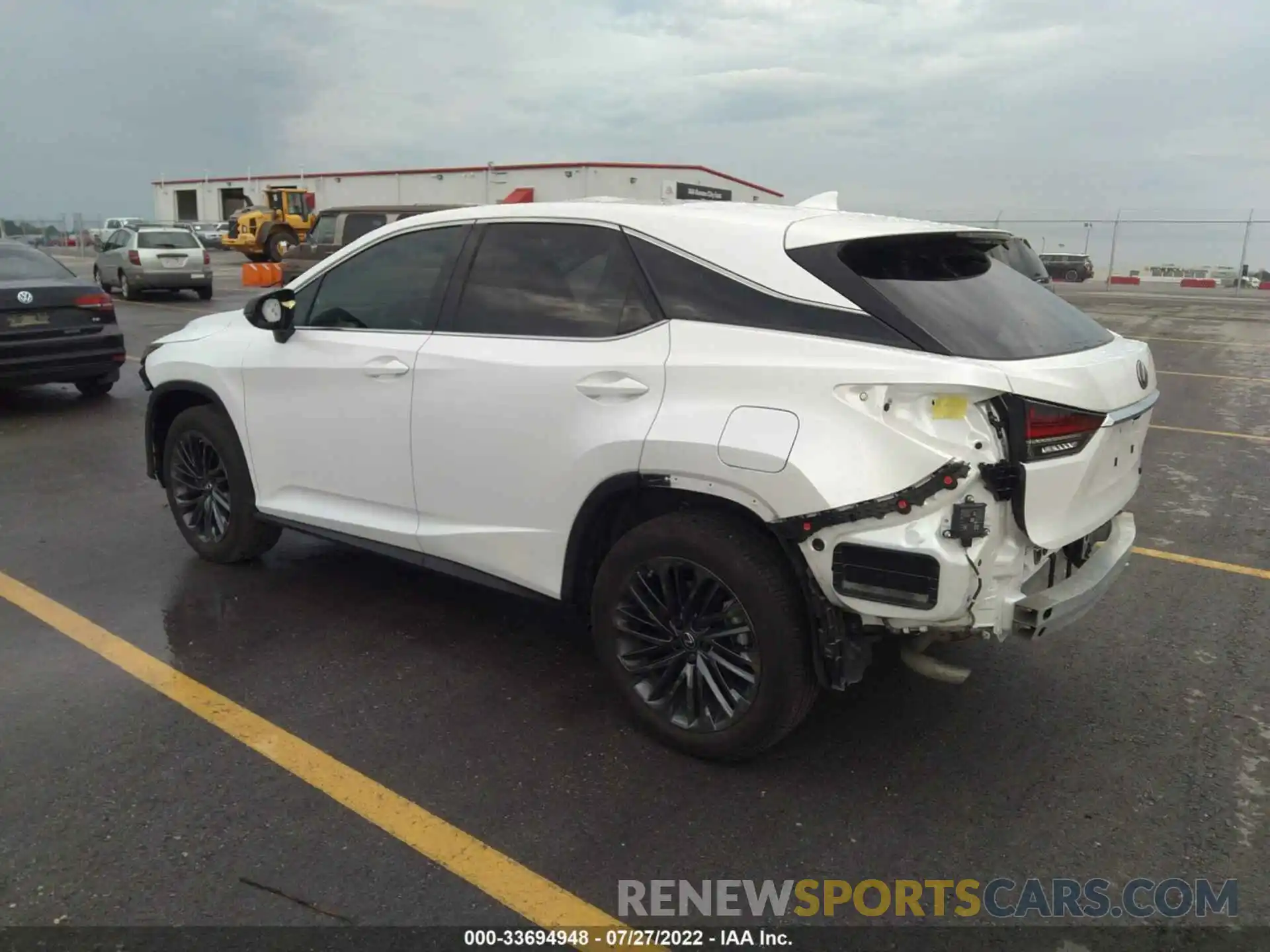 3 Photograph of a damaged car 2T2HZMDA0NC313433 LEXUS RX 2022