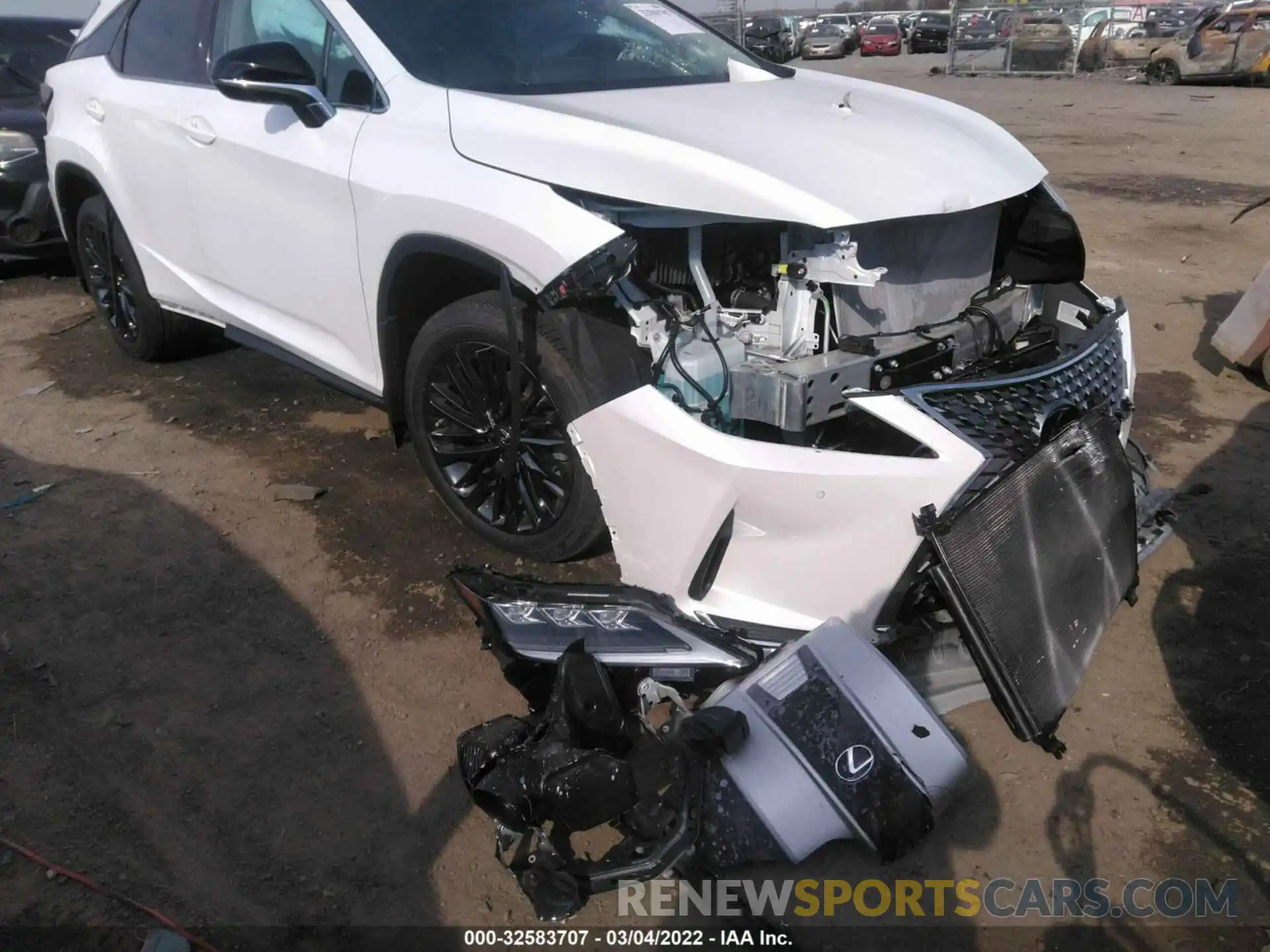 1 Photograph of a damaged car 2T2HZMDA1NC324926 LEXUS RX 2022