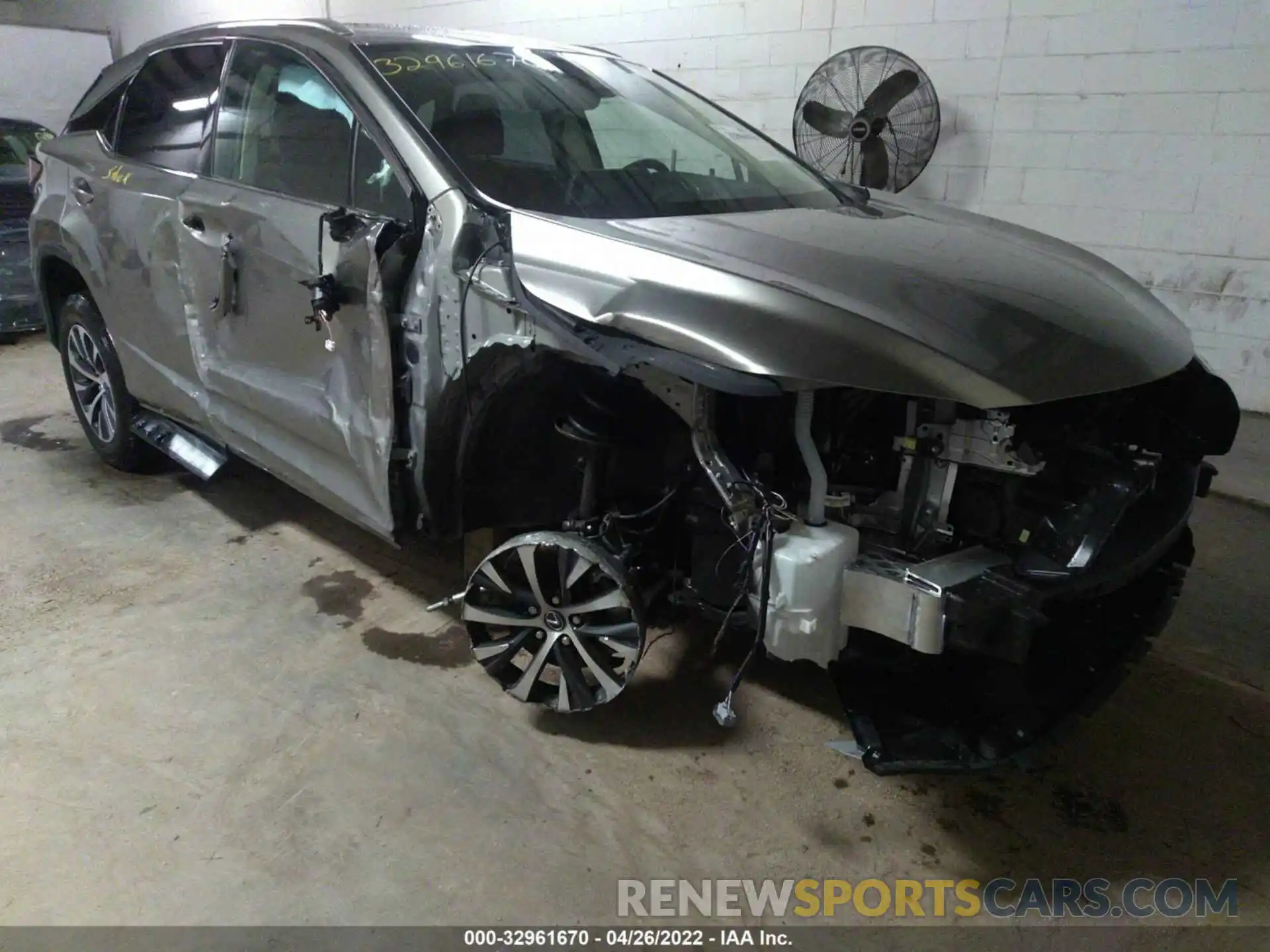 1 Photograph of a damaged car 2T2HZMDA1NC339068 LEXUS RX 2022