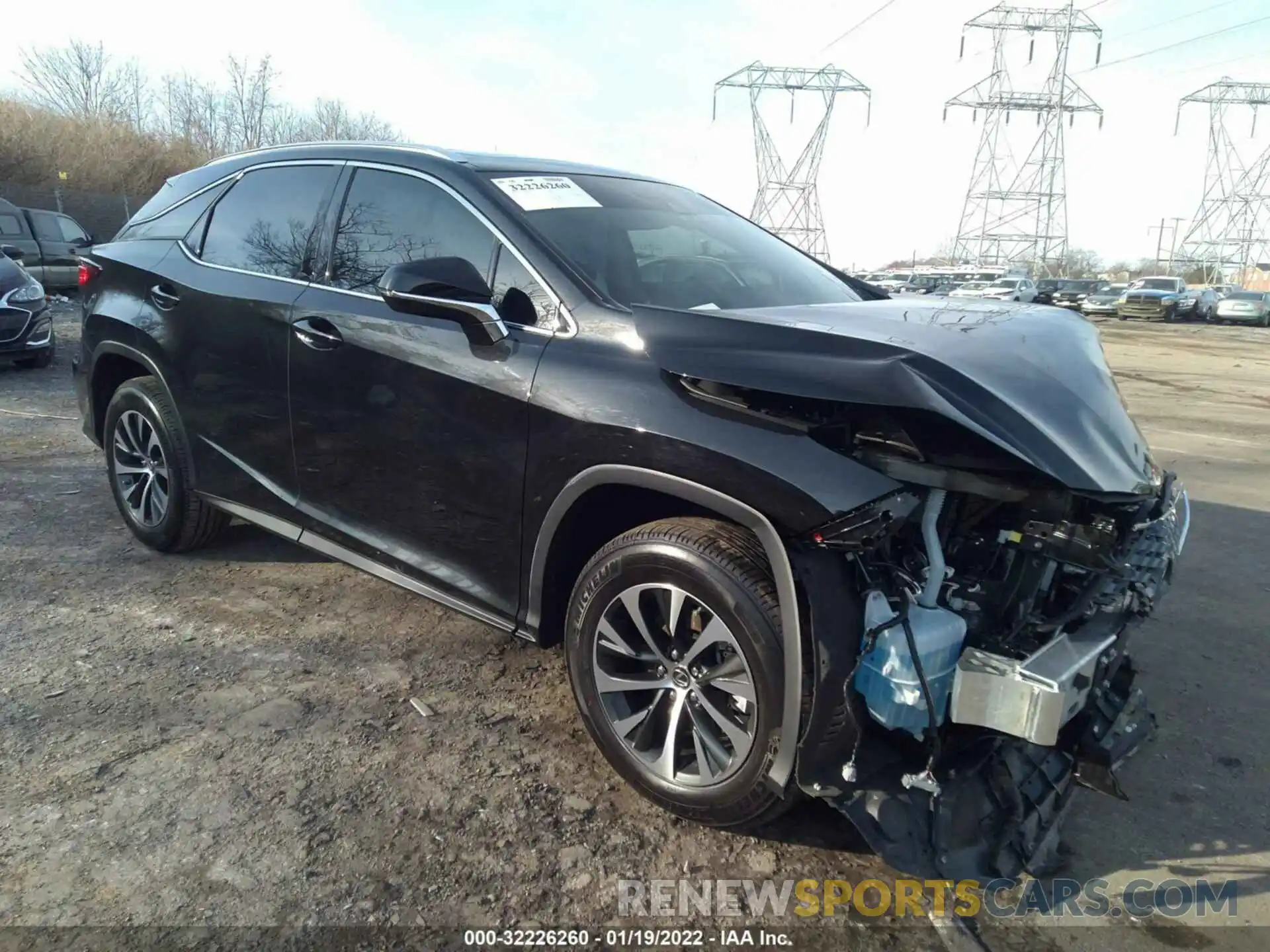 1 Photograph of a damaged car 2T2HZMDA3NC313765 LEXUS RX 2022