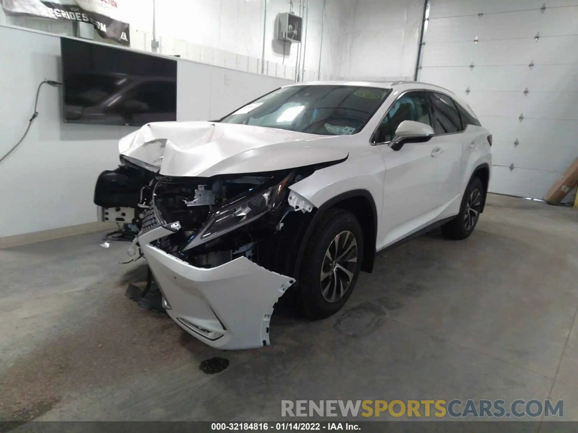 2 Photograph of a damaged car 2T2HZMDA3NC317038 LEXUS RX 2022