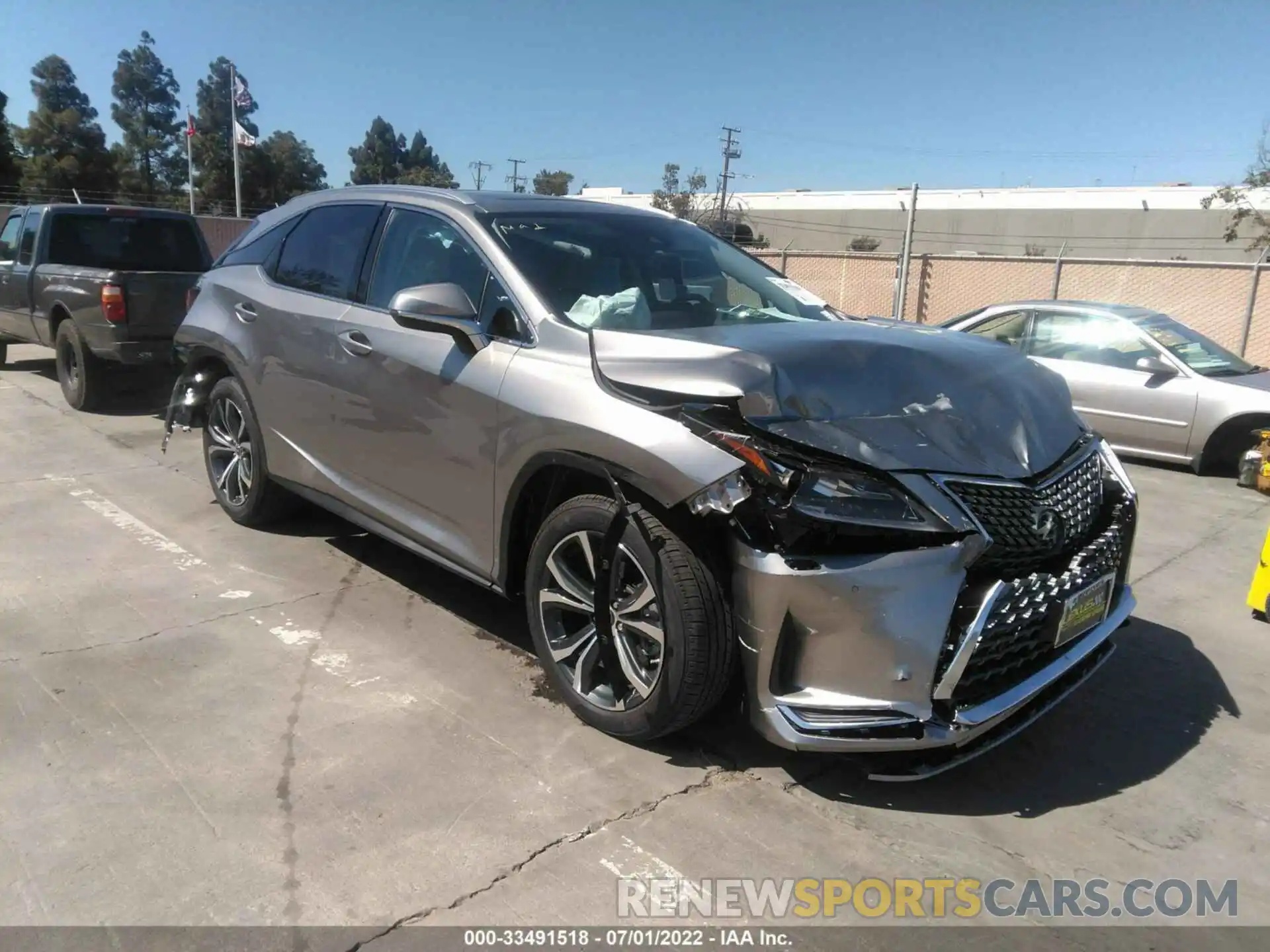 1 Photograph of a damaged car 2T2HZMDA3NC347656 LEXUS RX 2022