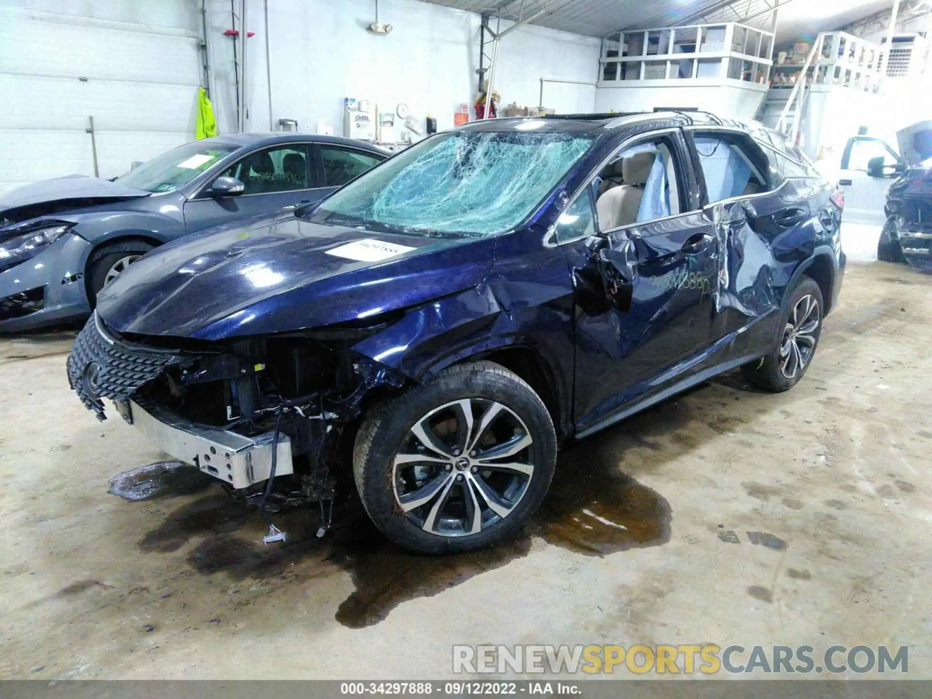 2 Photograph of a damaged car 2T2HZMDA3NC358771 LEXUS RX 2022