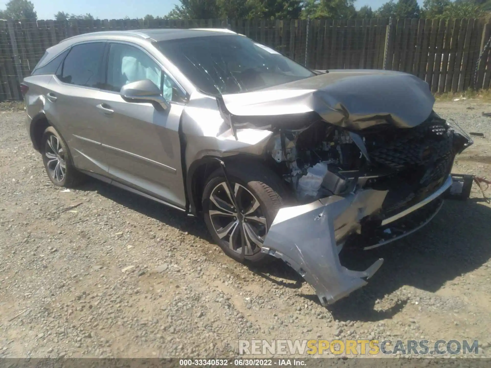 1 Photograph of a damaged car 2T2HZMDA8NC345160 LEXUS RX 2022