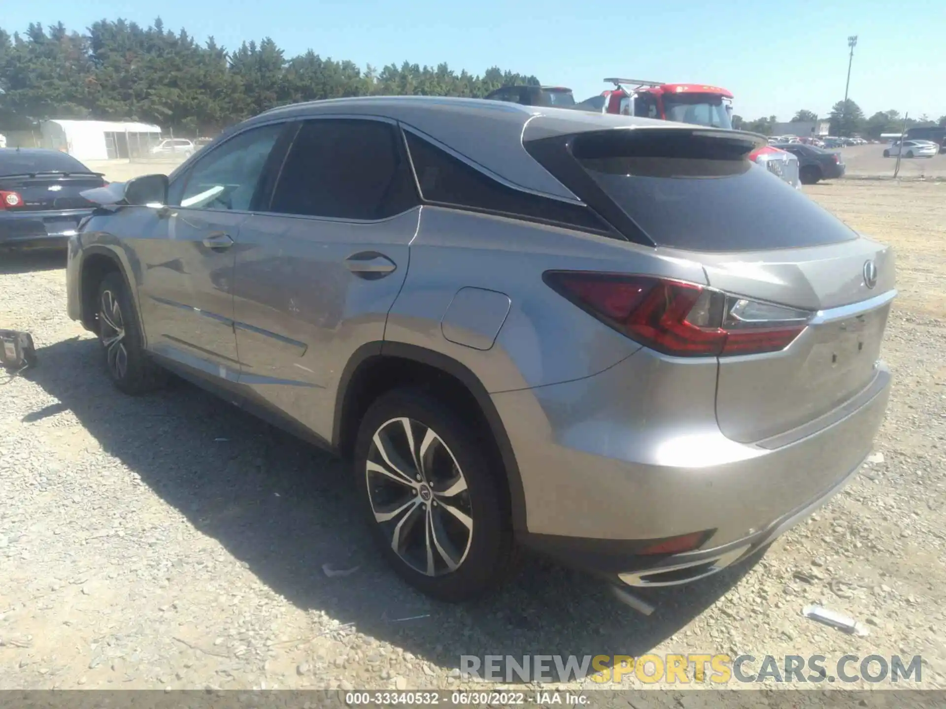 3 Photograph of a damaged car 2T2HZMDA8NC345160 LEXUS RX 2022