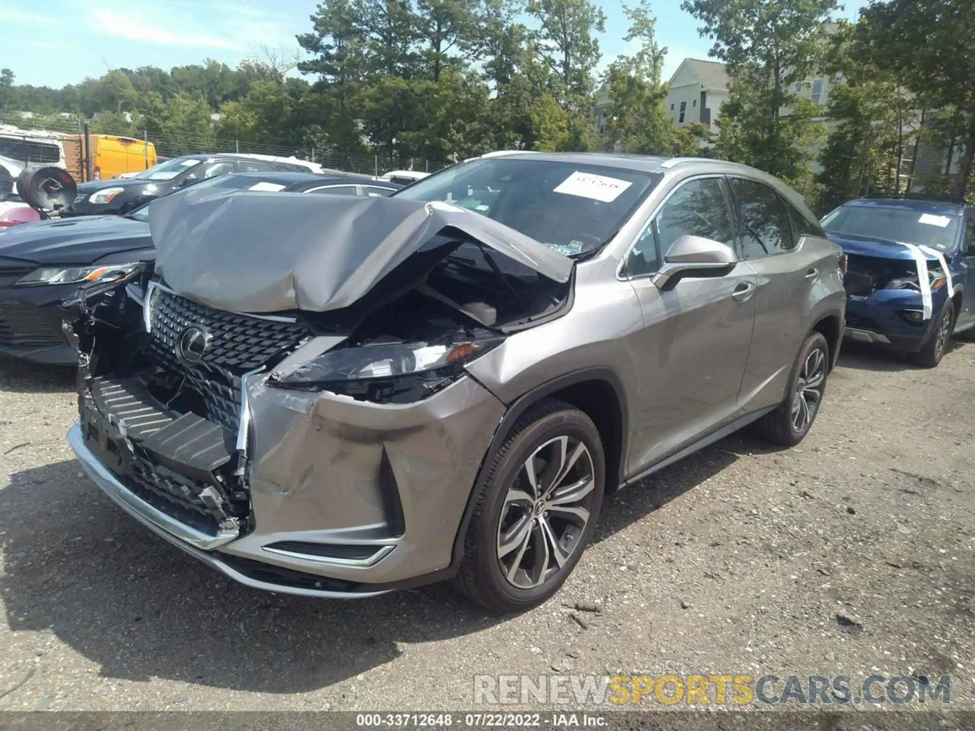 2 Photograph of a damaged car 2T2HZMDA9NC337469 LEXUS RX 2022