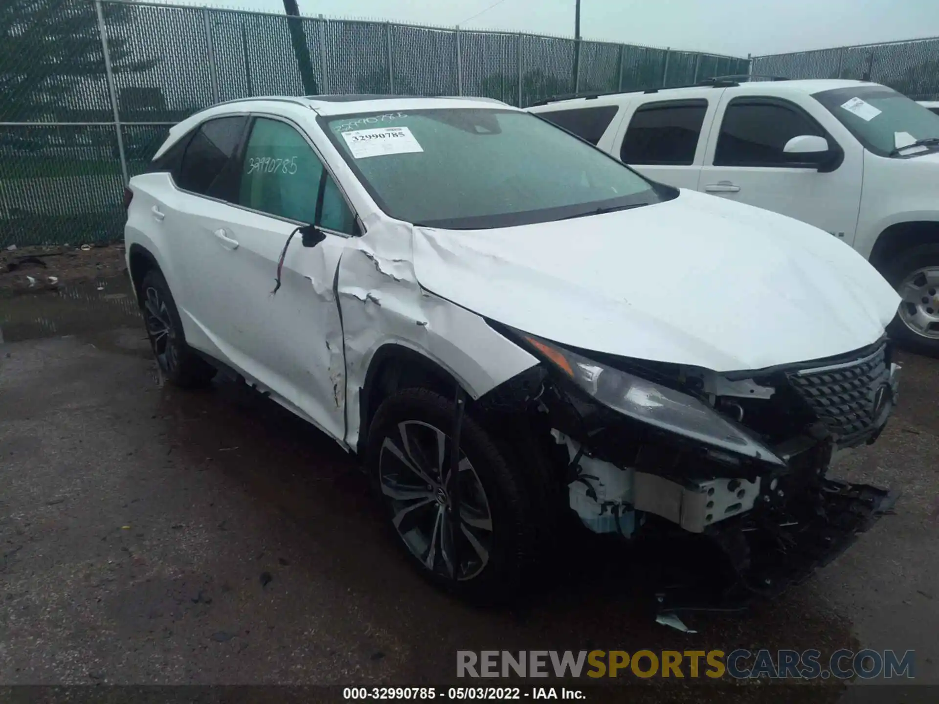 1 Photograph of a damaged car 2T2HZMDAXNC338193 LEXUS RX 2022