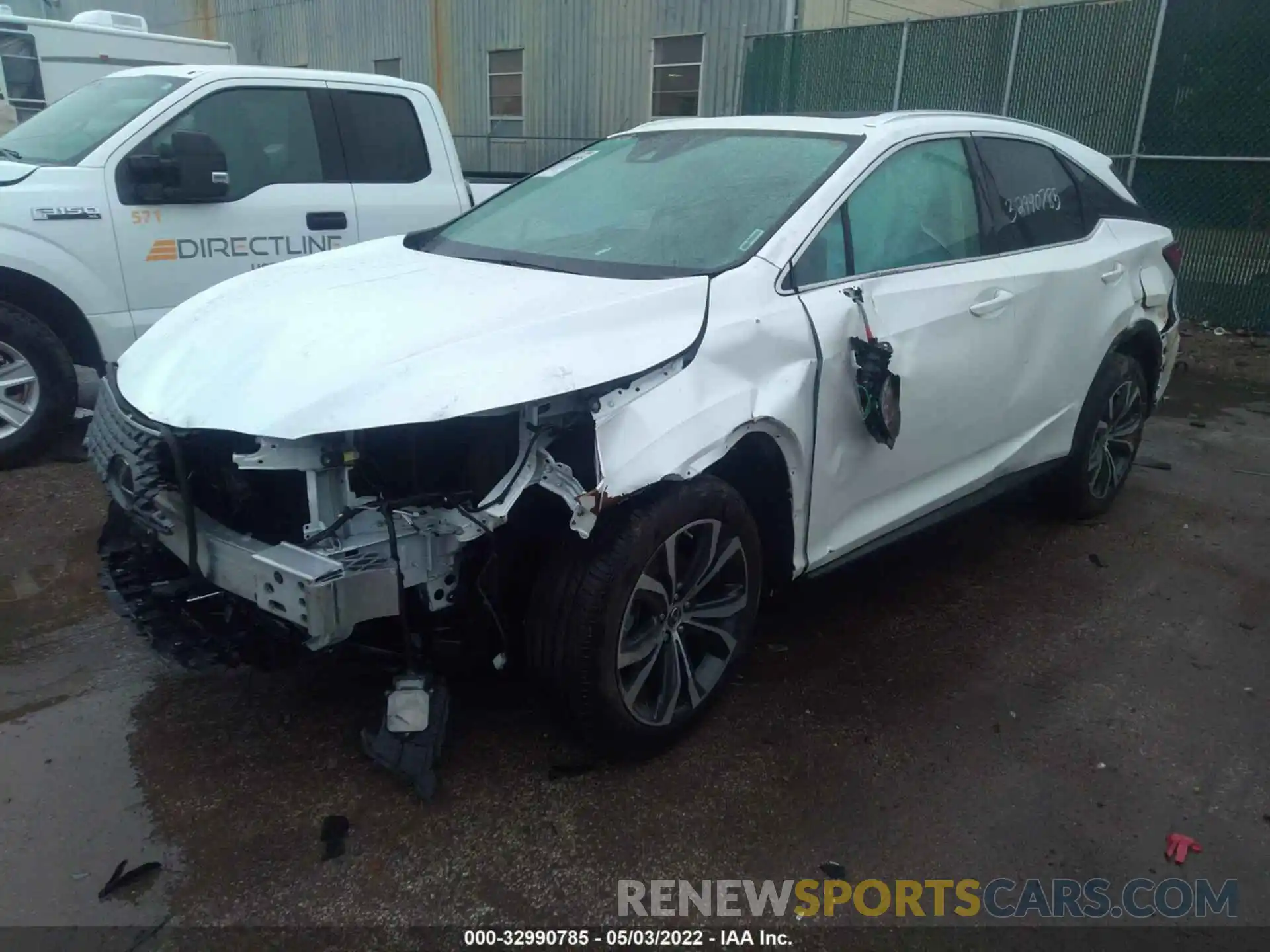 2 Photograph of a damaged car 2T2HZMDAXNC338193 LEXUS RX 2022