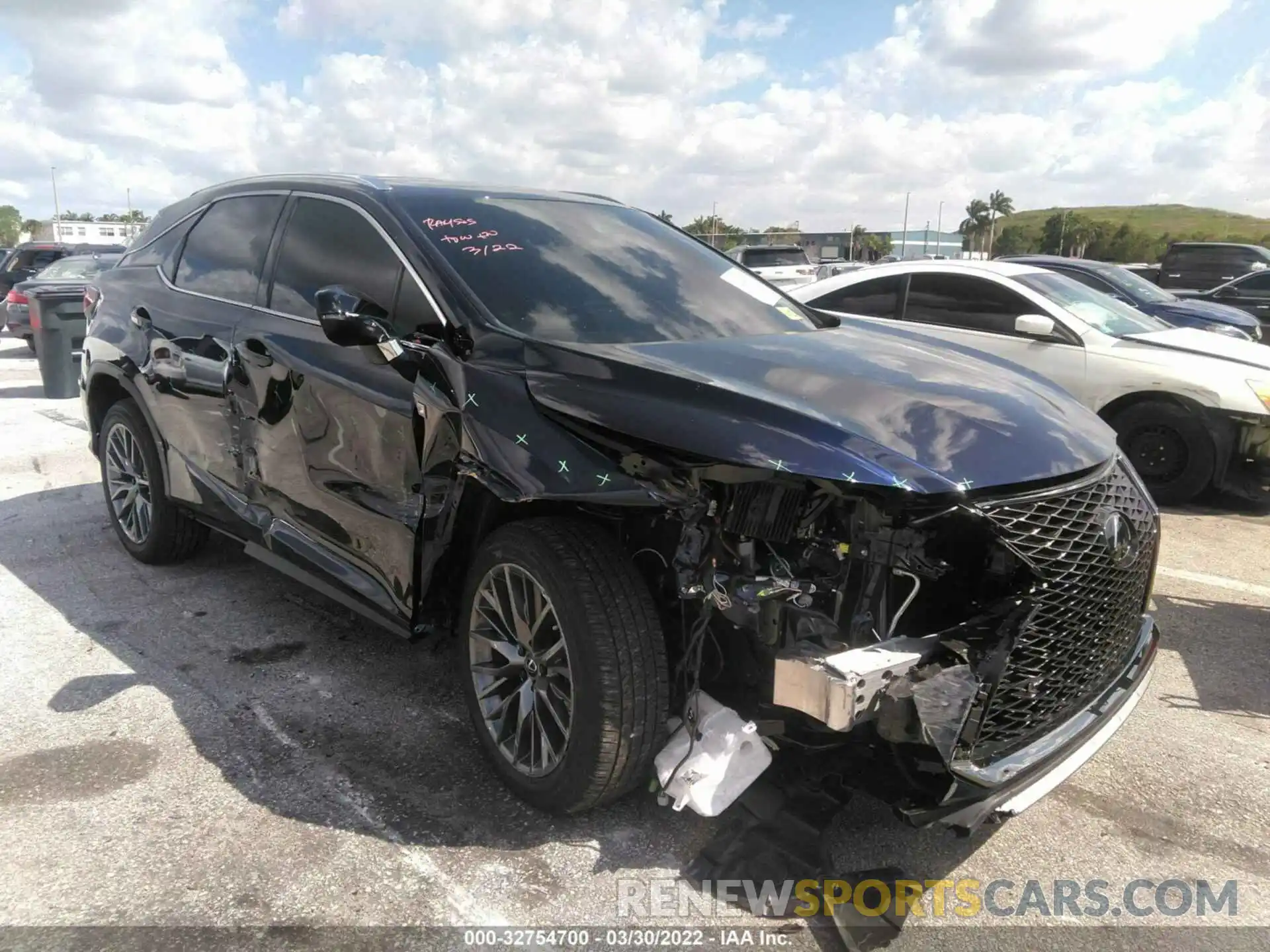 1 Photograph of a damaged car 2T2SZMAAXNC234362 LEXUS RX 2022