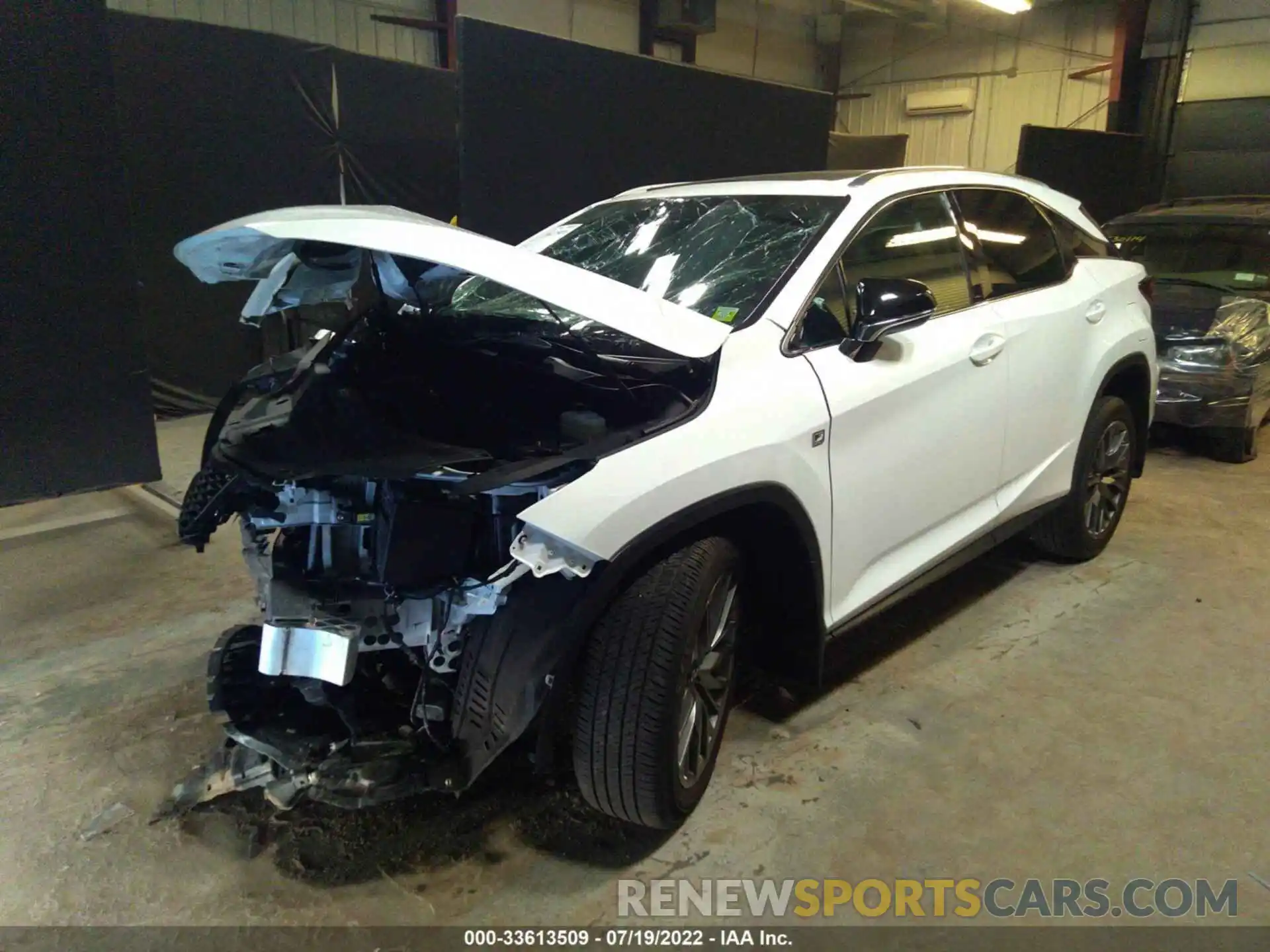 2 Photograph of a damaged car 2T2SZMDA1NC325919 LEXUS RX 2022