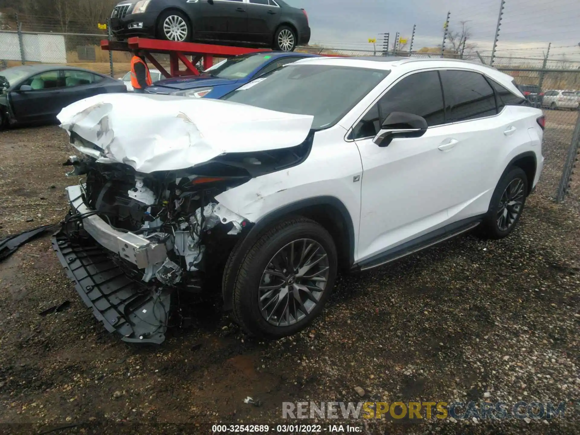 2 Photograph of a damaged car 2T2SZMDA2NC332880 LEXUS RX 2022