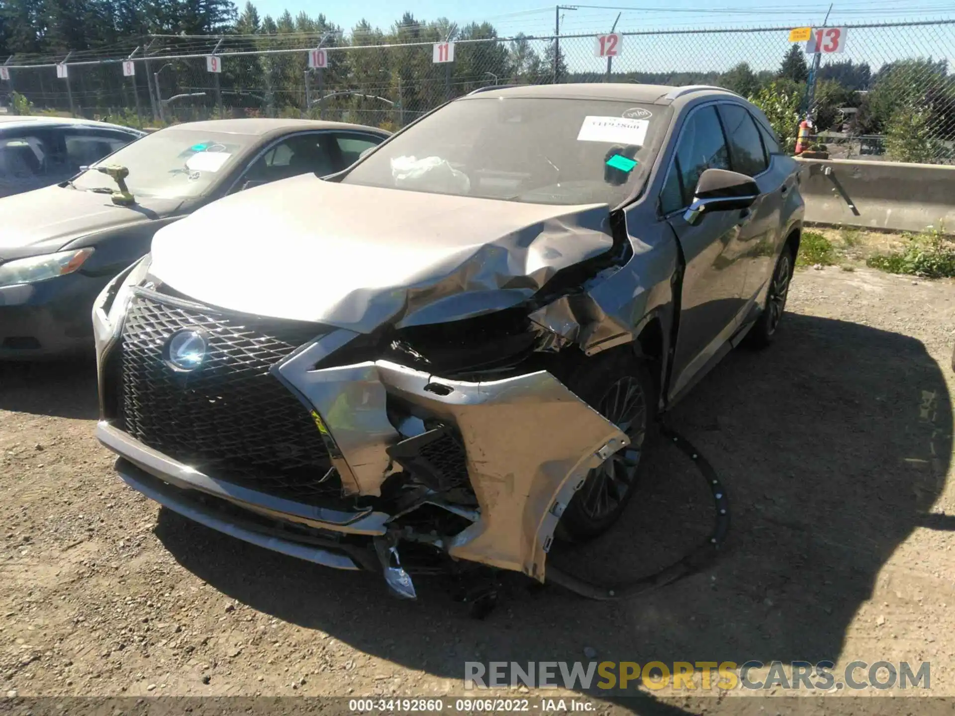 2 Photograph of a damaged car 2T2YGMDA5NC081143 LEXUS RX 2022