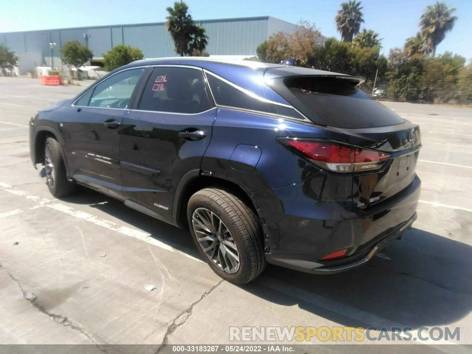 3 Photograph of a damaged car 2T2YGMDA7NC080947 LEXUS RX 2022