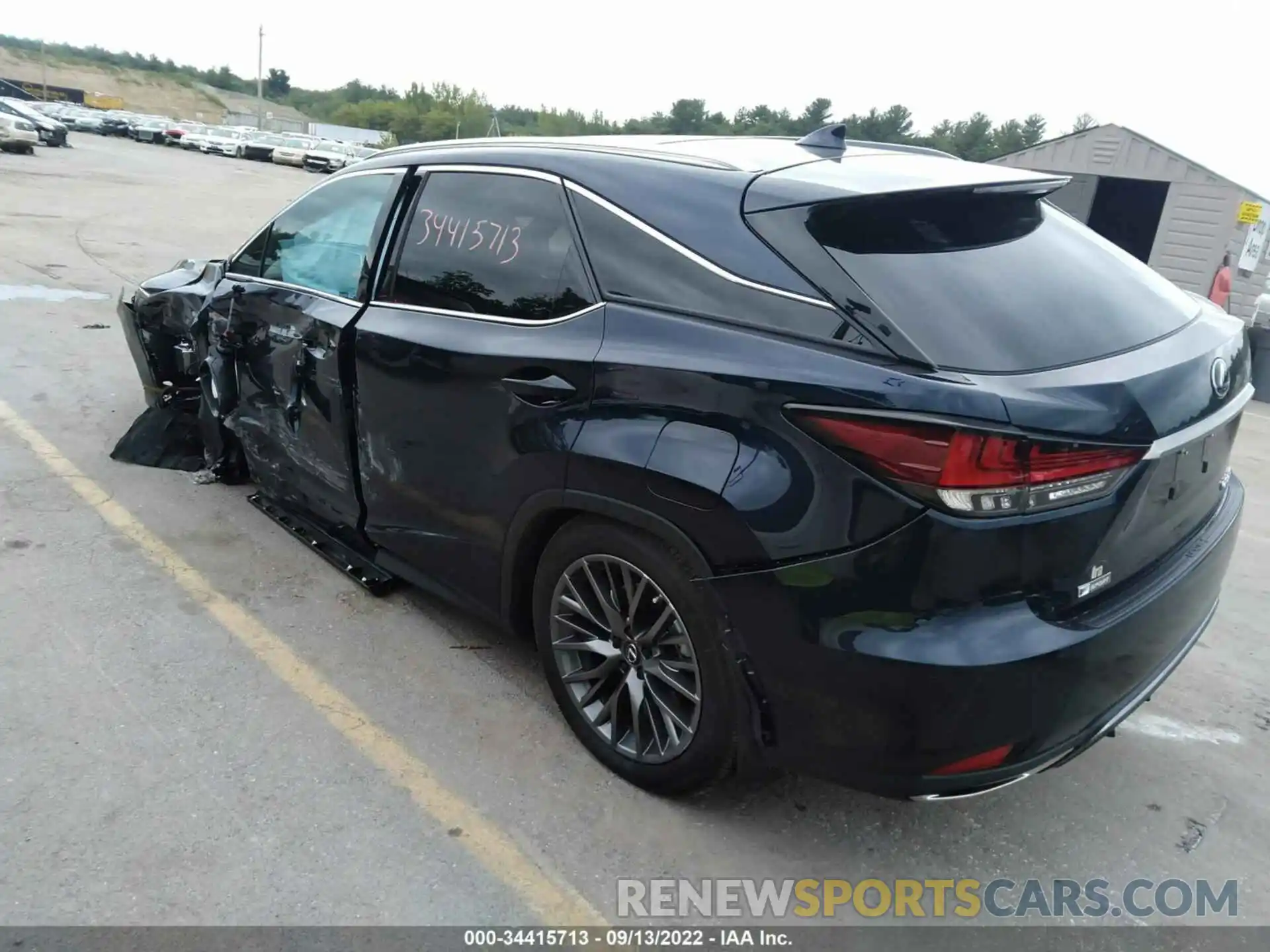 3 Photograph of a damaged car 2T2YZMDA3NC350931 LEXUS RX 2022