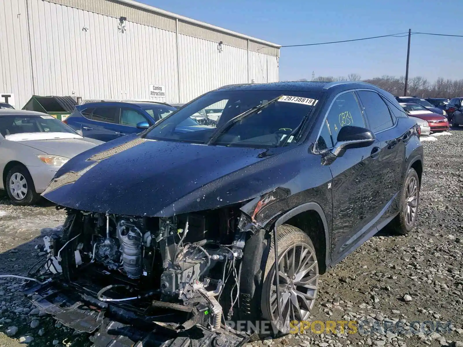 2 Photograph of a damaged car 2T2BZMCA0KC167652 LEXUS RX 350 2019