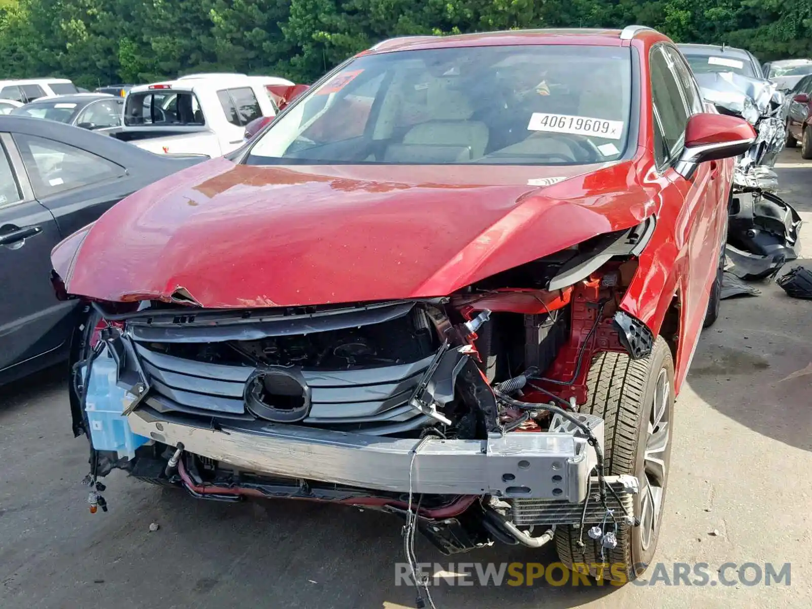 2 Photograph of a damaged car 2T2ZZMCA2KC121576 LEXUS RX 350 2019