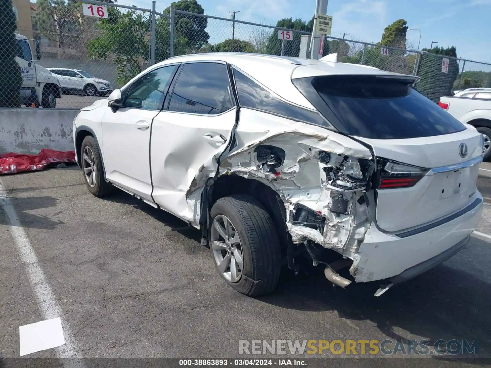 3 Photograph of a damaged car 2T2ZZMCA2KC139978 LEXUS RX 350 2019