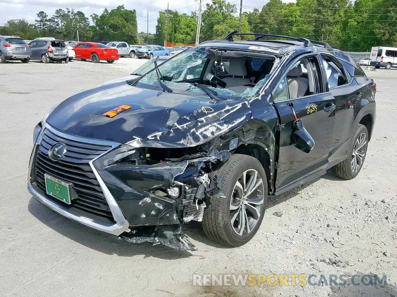 2 Photograph of a damaged car 2T2ZZMCA4KC127458 LEXUS RX 350 2019