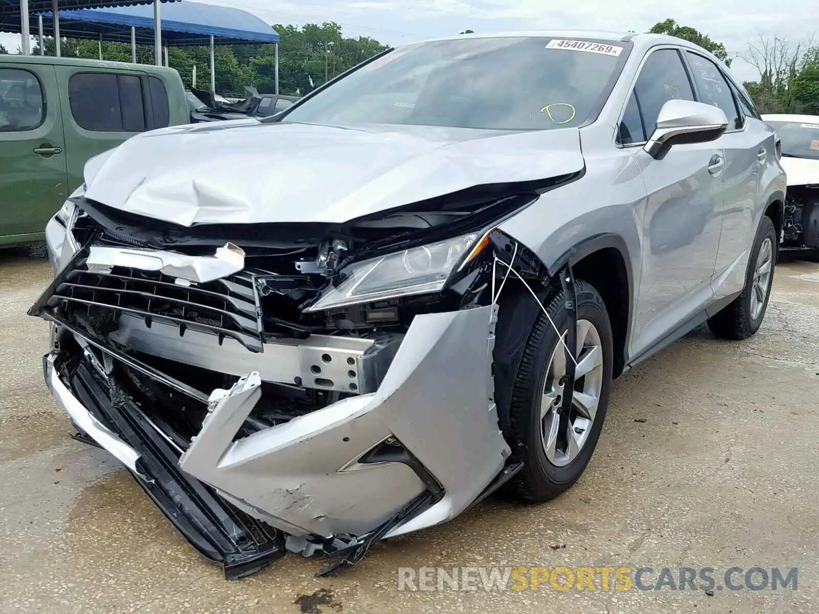 2 Photograph of a damaged car 2T2ZZMCA6KC117482 LEXUS RX 350 2019