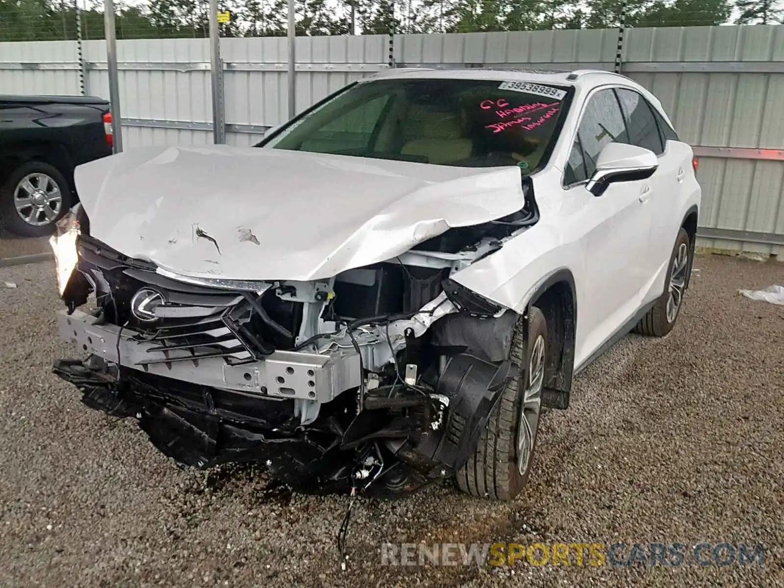 2 Фотография поврежденного автомобиля JTJBZMCA4K2038409 LEXUS RX 350 2019