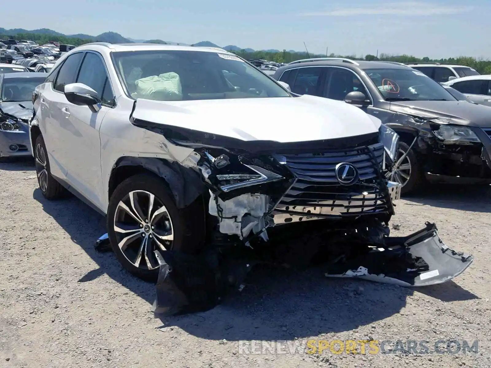 1 Photograph of a damaged car JTJBZMCAXK2038124 LEXUS RX 350 2019