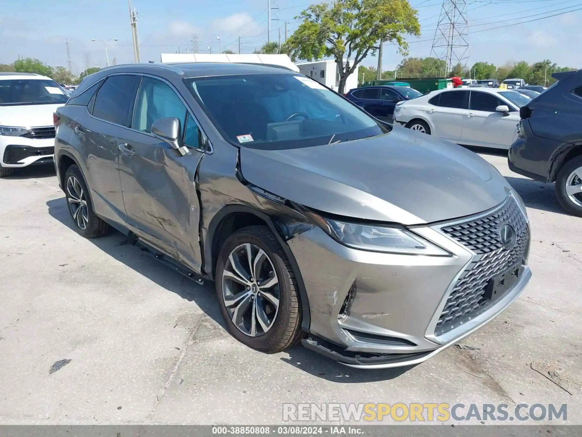 1 Photograph of a damaged car 2T2HZMDA3LC248722 LEXUS RX 350 2020