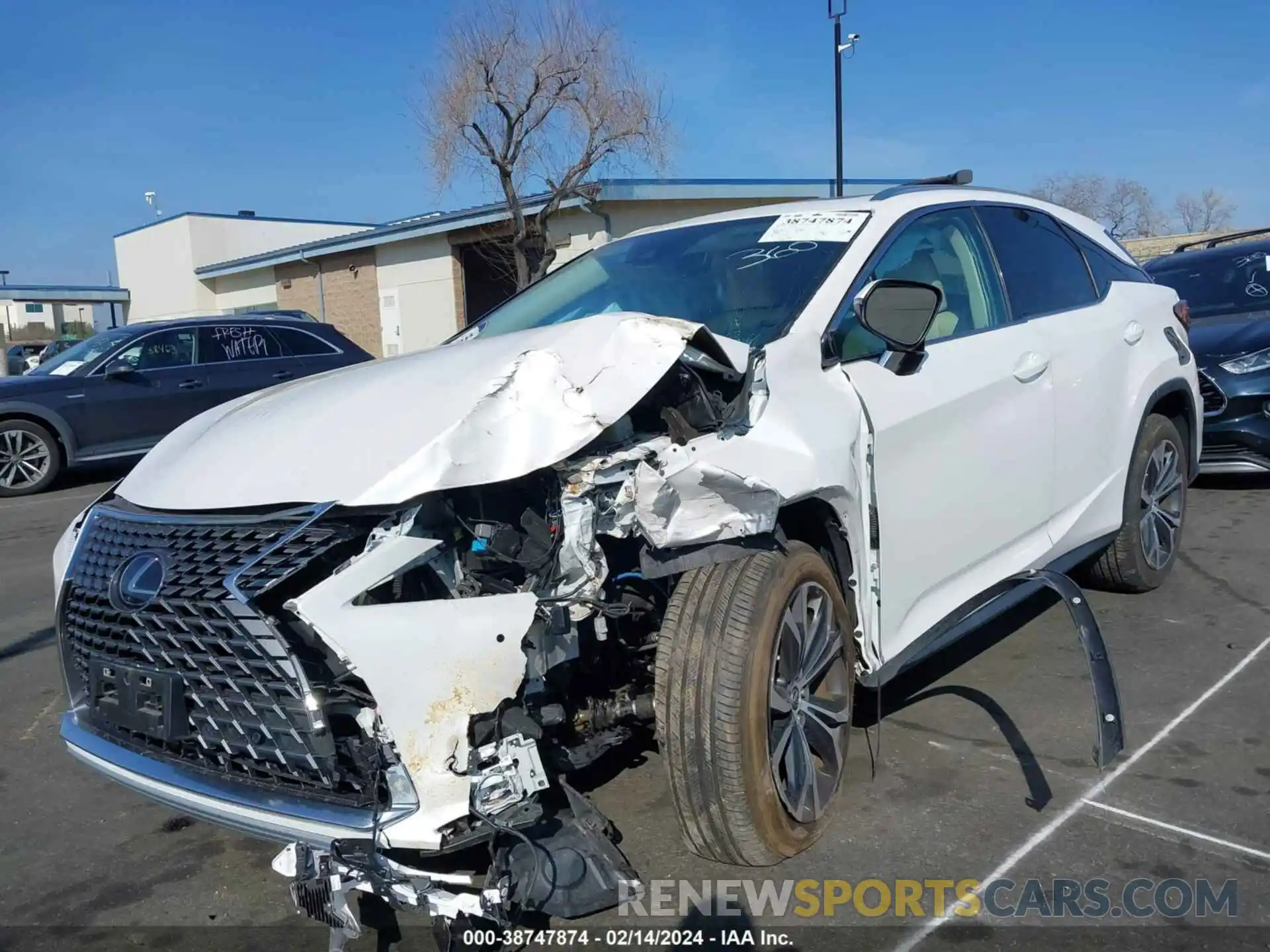 6 Фотография поврежденного автомобиля 2T2HZMAA1NC232560 LEXUS RX 350 2022