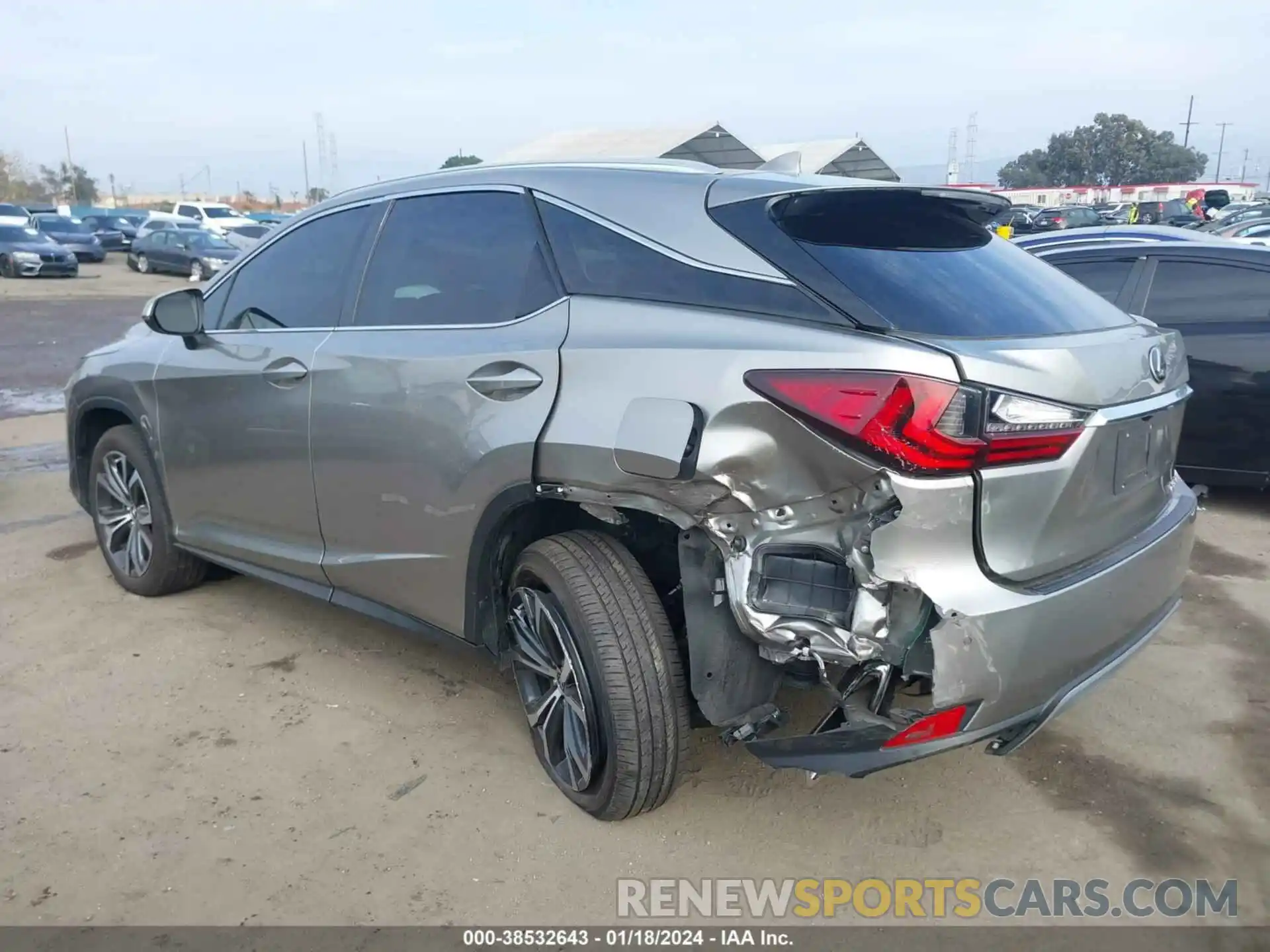 3 Фотография поврежденного автомобиля 2T2HZMAA1NC258995 LEXUS RX 350 2022