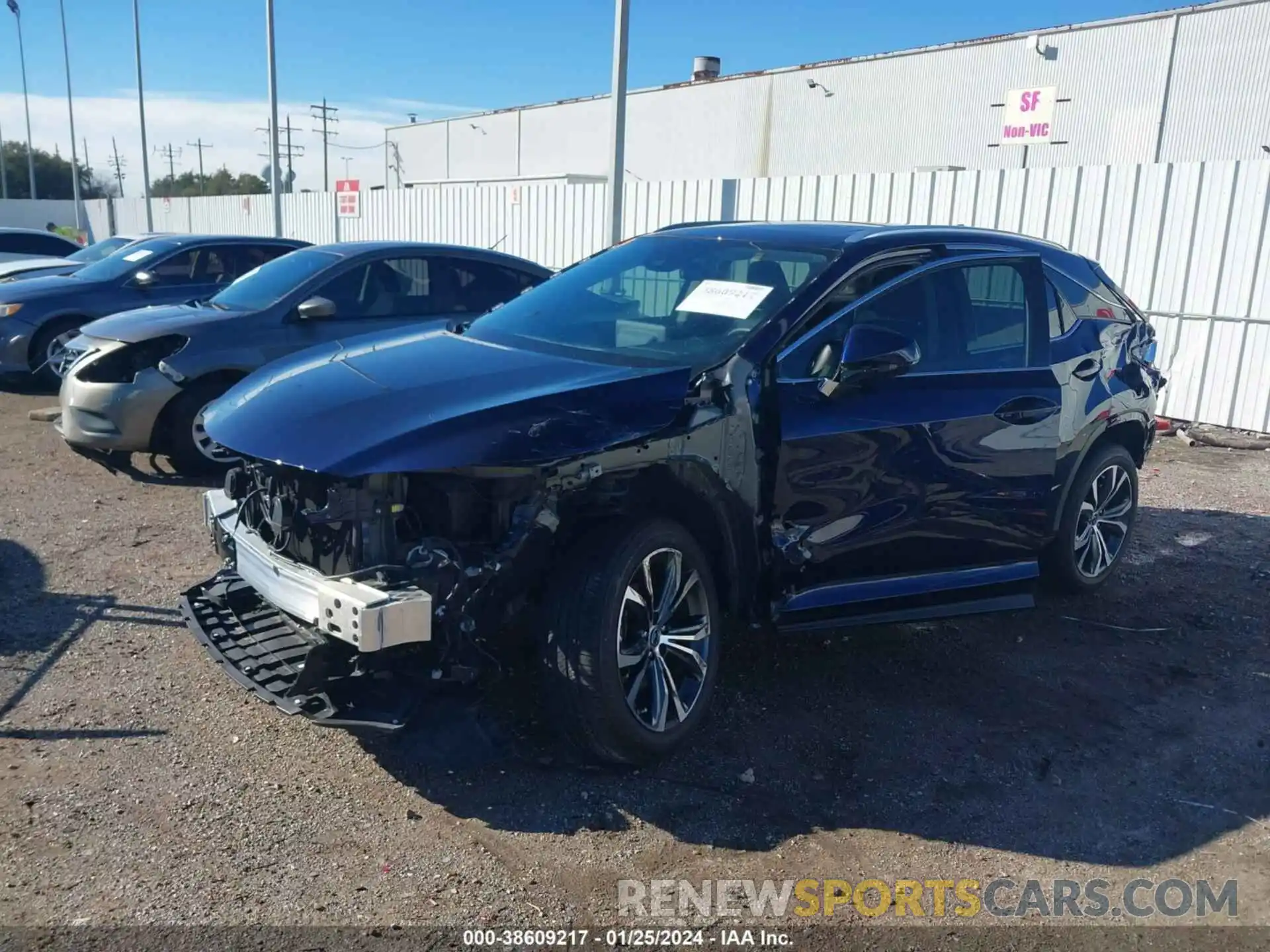 2 Photograph of a damaged car 2T2HZMAA2NC259766 LEXUS RX 350 2022