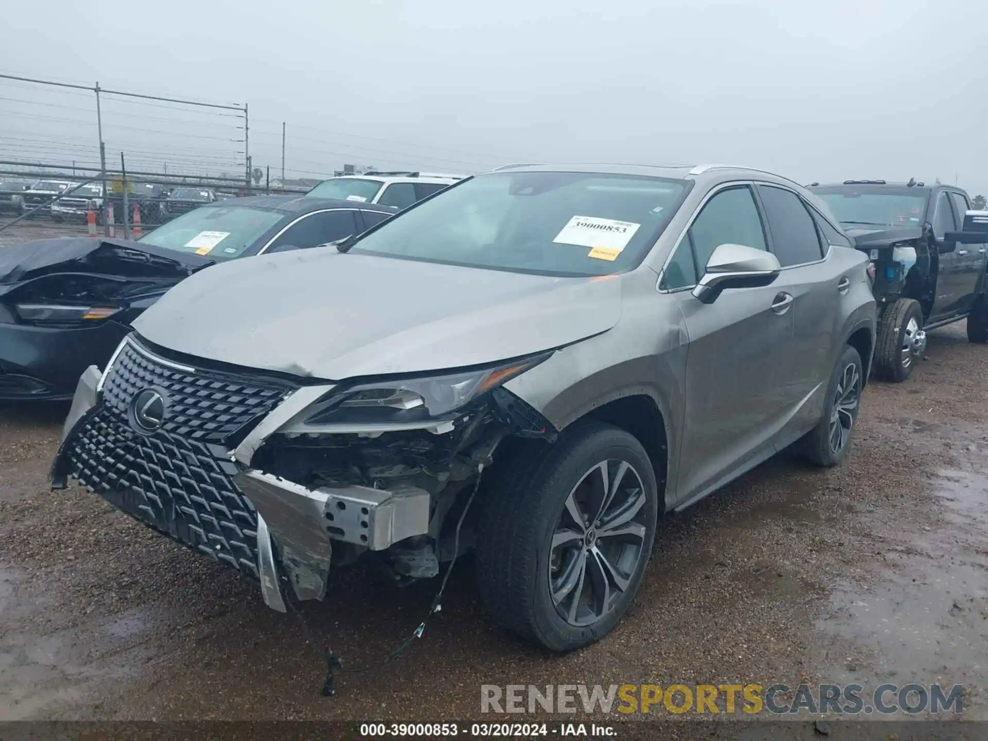 2 Photograph of a damaged car 2T2HZMAA6NC220498 LEXUS RX 350 2022