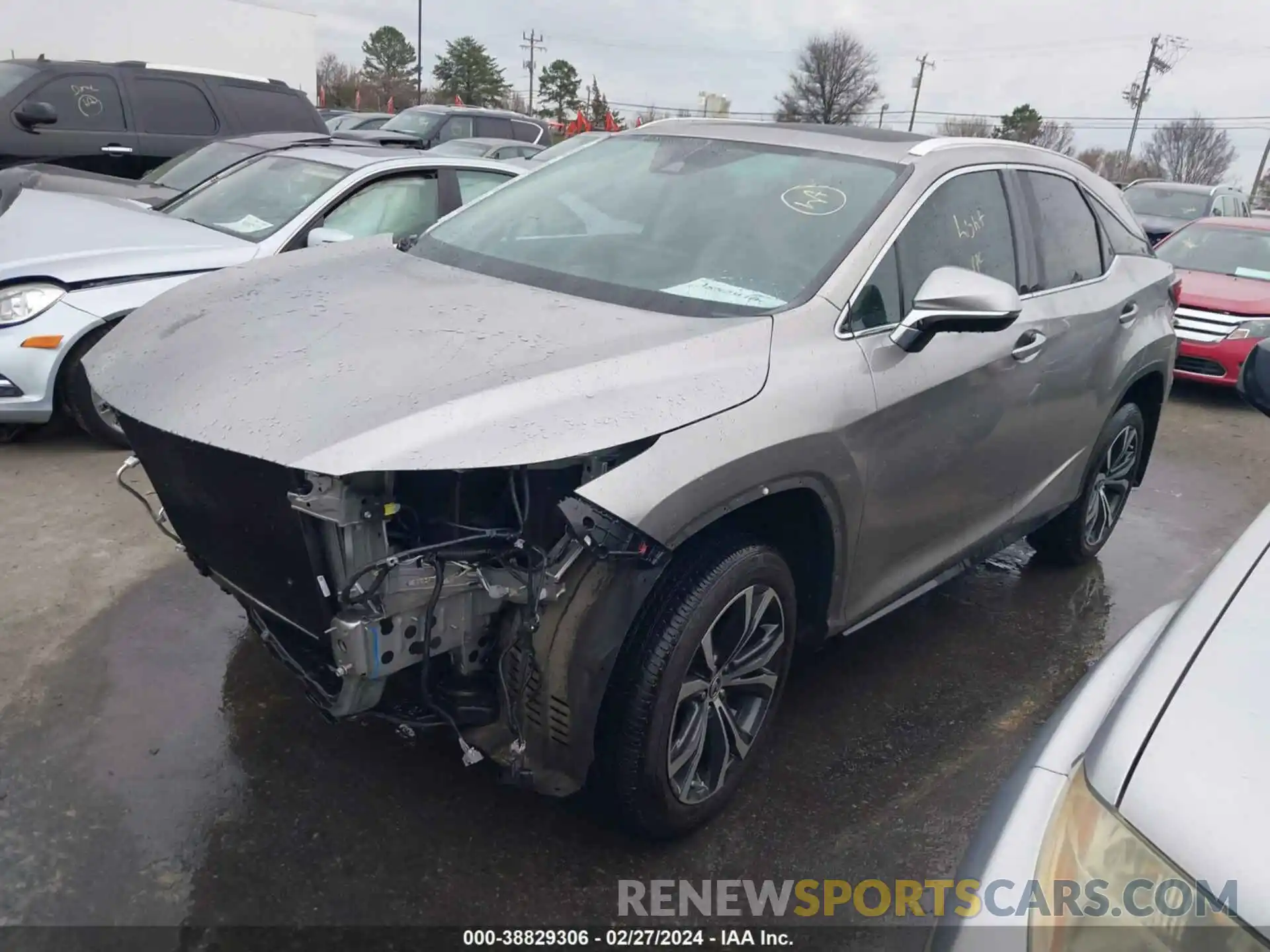 2 Photograph of a damaged car 2T2HZMAAXNC257246 LEXUS RX 350 2022