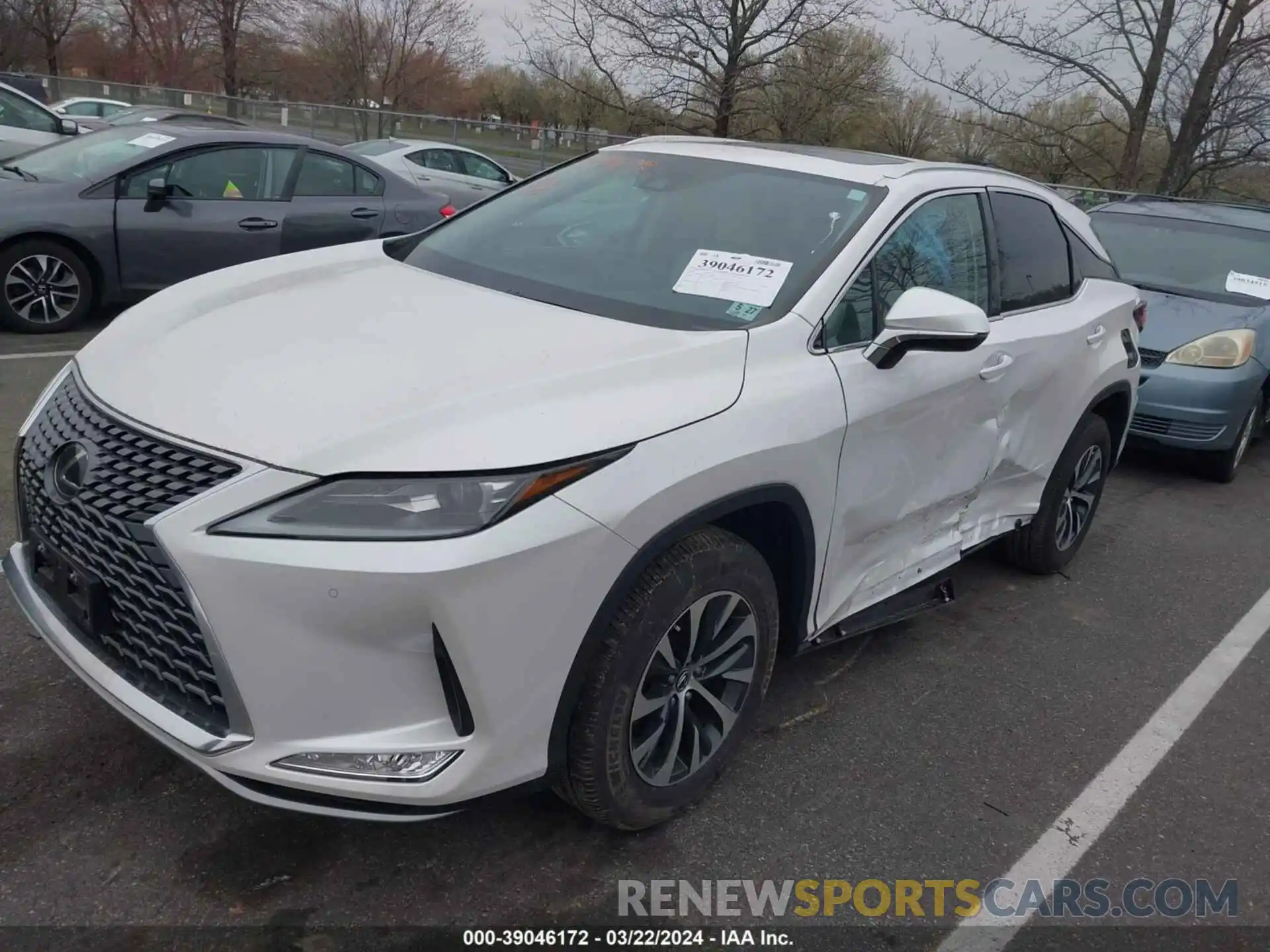 2 Photograph of a damaged car 2T2HZMDA1NC347591 LEXUS RX 350 2022