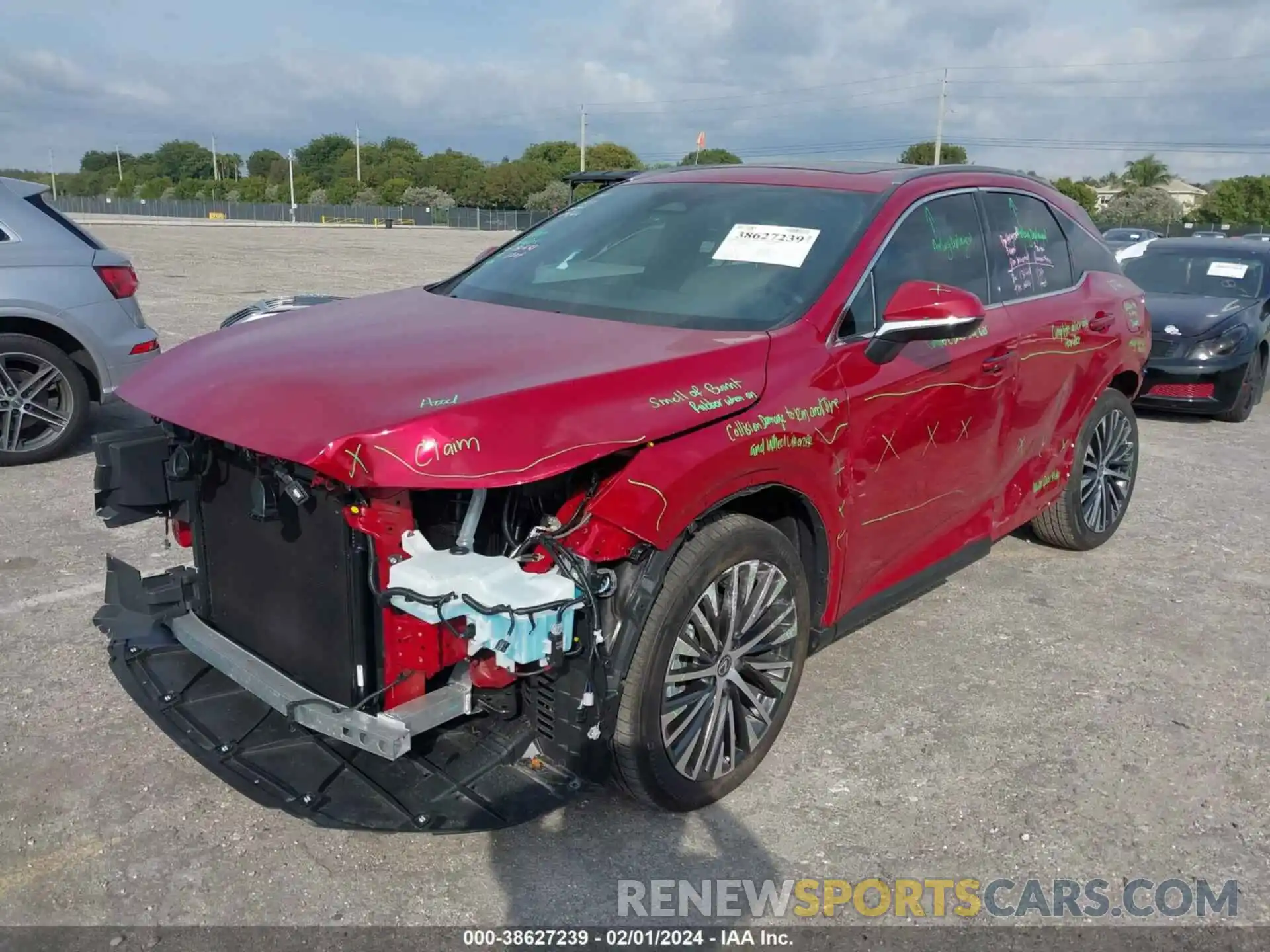 2 Photograph of a damaged car 2T2BAMBA5RC028037 LEXUS RX 350 2024