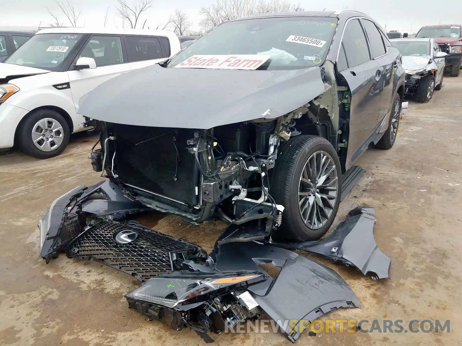 2 Photograph of a damaged car 2T2BZMCA8KC174994 LEXUS RX 350 BAS 2019