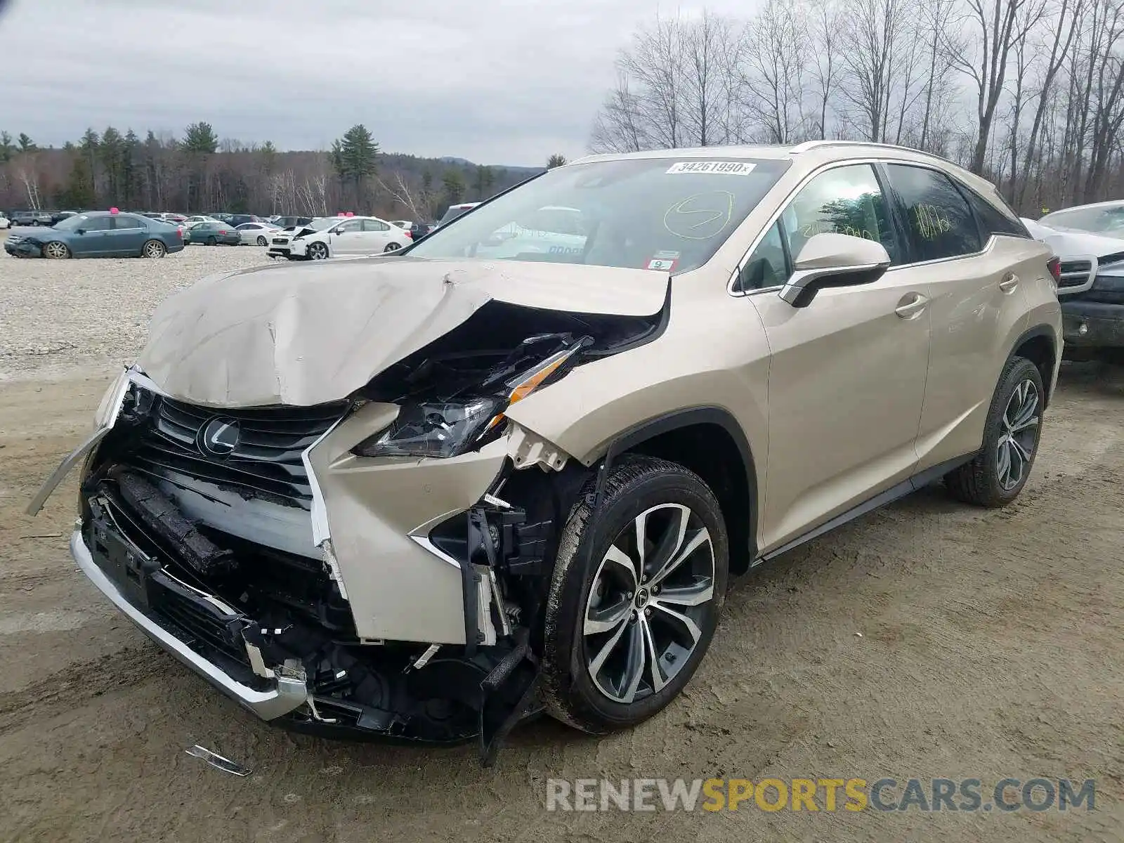 2 Photograph of a damaged car 2T2BZMCA8KC183310 LEXUS RX 350 BAS 2019